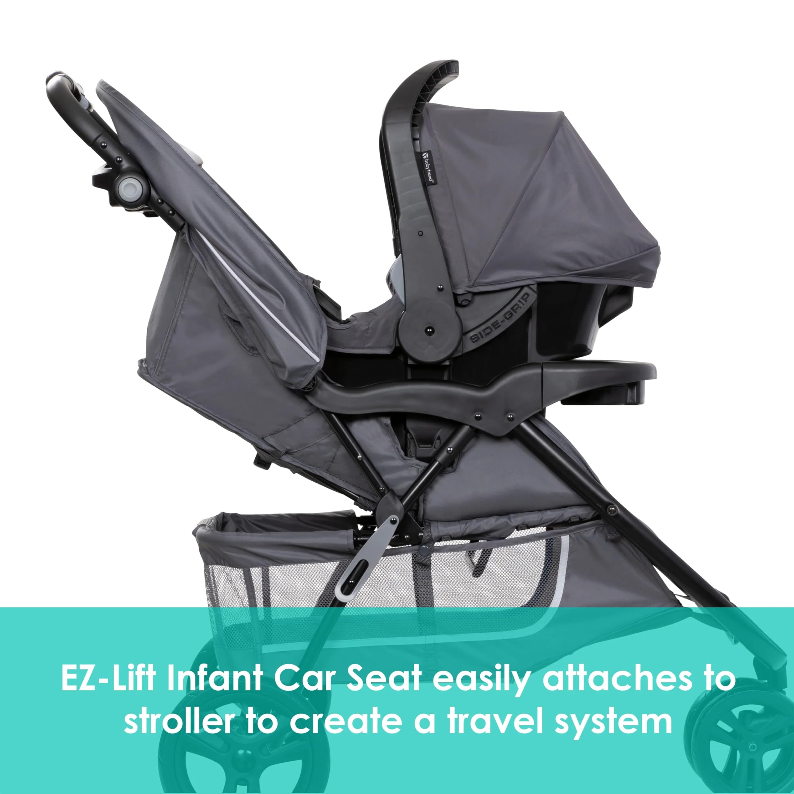 BABY TREND EZ Ride Travel System Stroller & EZ-Lift Car Seat