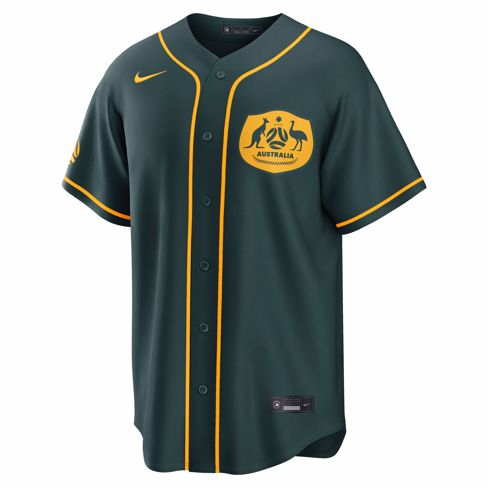Australia National Team x MLB Nike Stadium Replica Jersey - Green