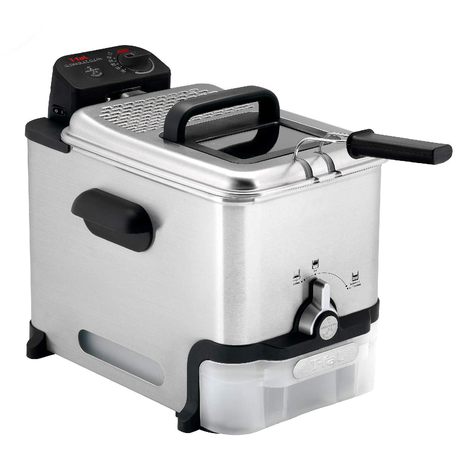 T-FAL 3.5L Stainless Steel Deep Fryer with Oil Filtration