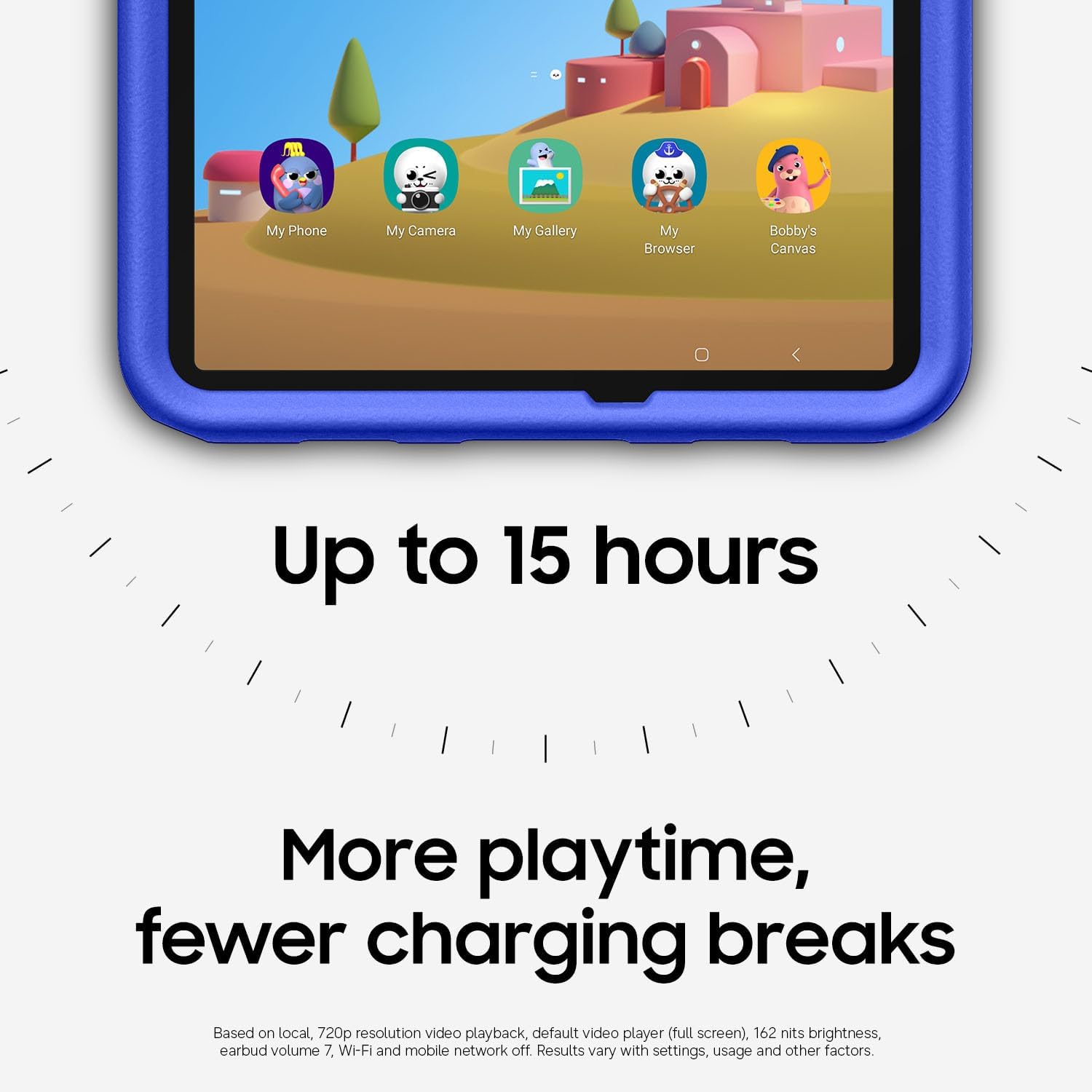 Samsung Galaxy Tab A11+ Kids Edition, Amazon Exclusive, 128 GB Android Tablet, Large Display, Durable, Slim, Light, Long Battery Life, US Version, Royal Blue