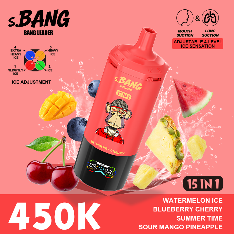 Bang Leader 450K 15 In 1 Puffs 450000 Disposable Vape High Puff Disposable