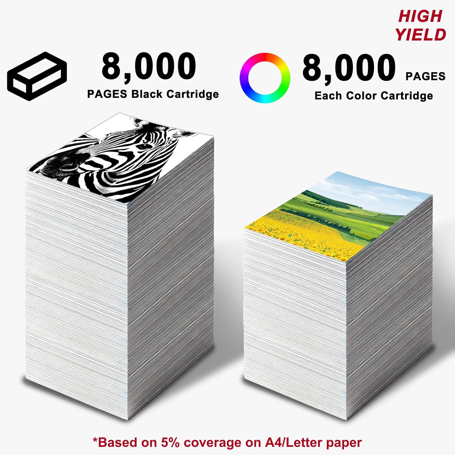 CX820 CX825 Toner Cartridge 4-Pack High Yield with New Chip Replacement for 72K10K0 72K10C0 72K10M0 72K10Y0 Compatible with CX820 CX825 CX860 CS820 Series Printer
