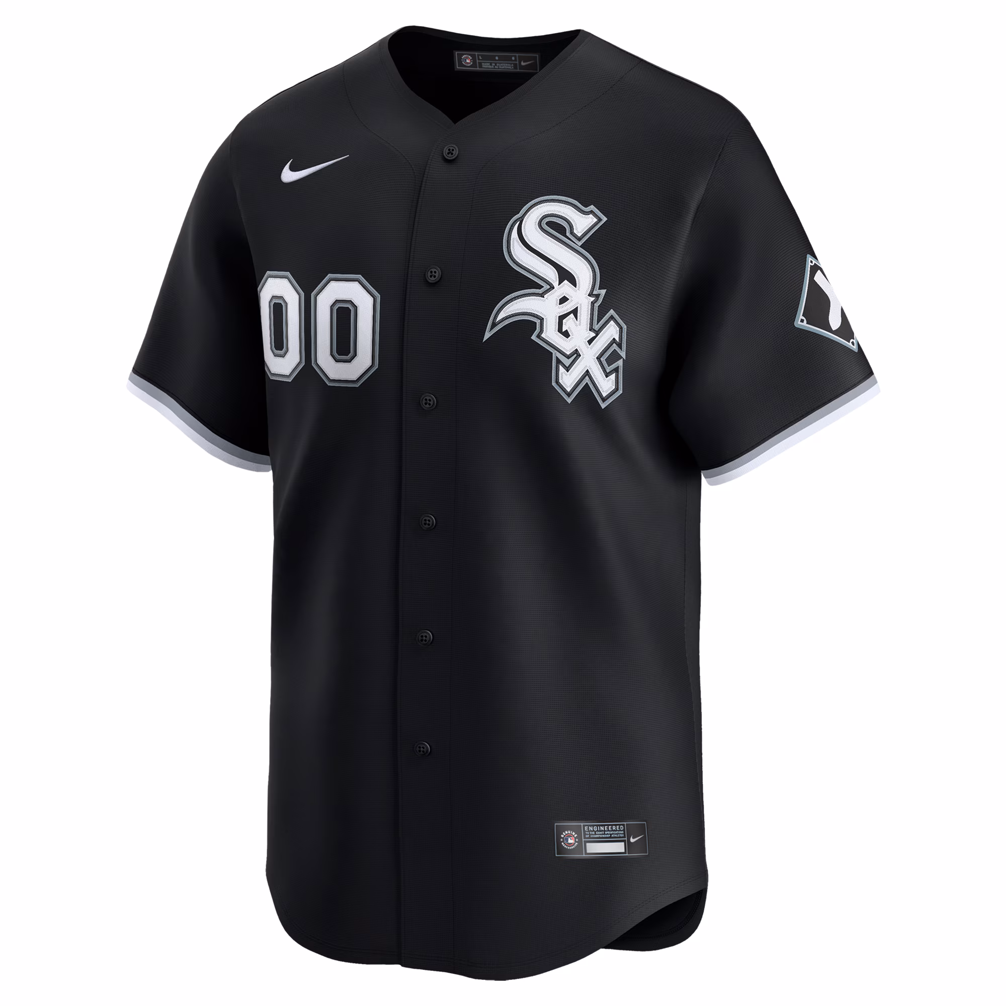Chicago White Sox Nike Alternate Limited Custom Jersey - Black