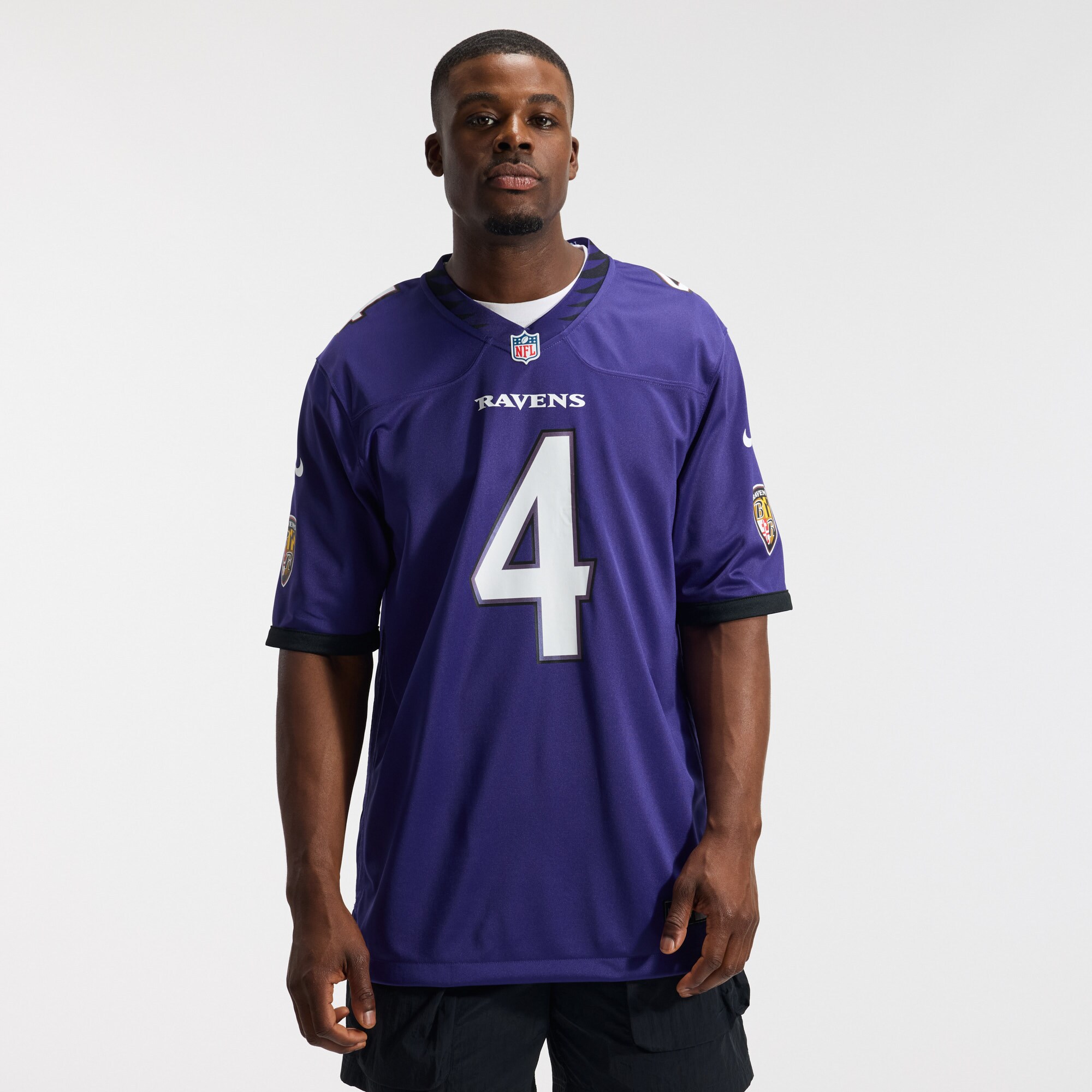 Zay Flowers Baltimore Ravens Nike Team Game Jersey - Purple