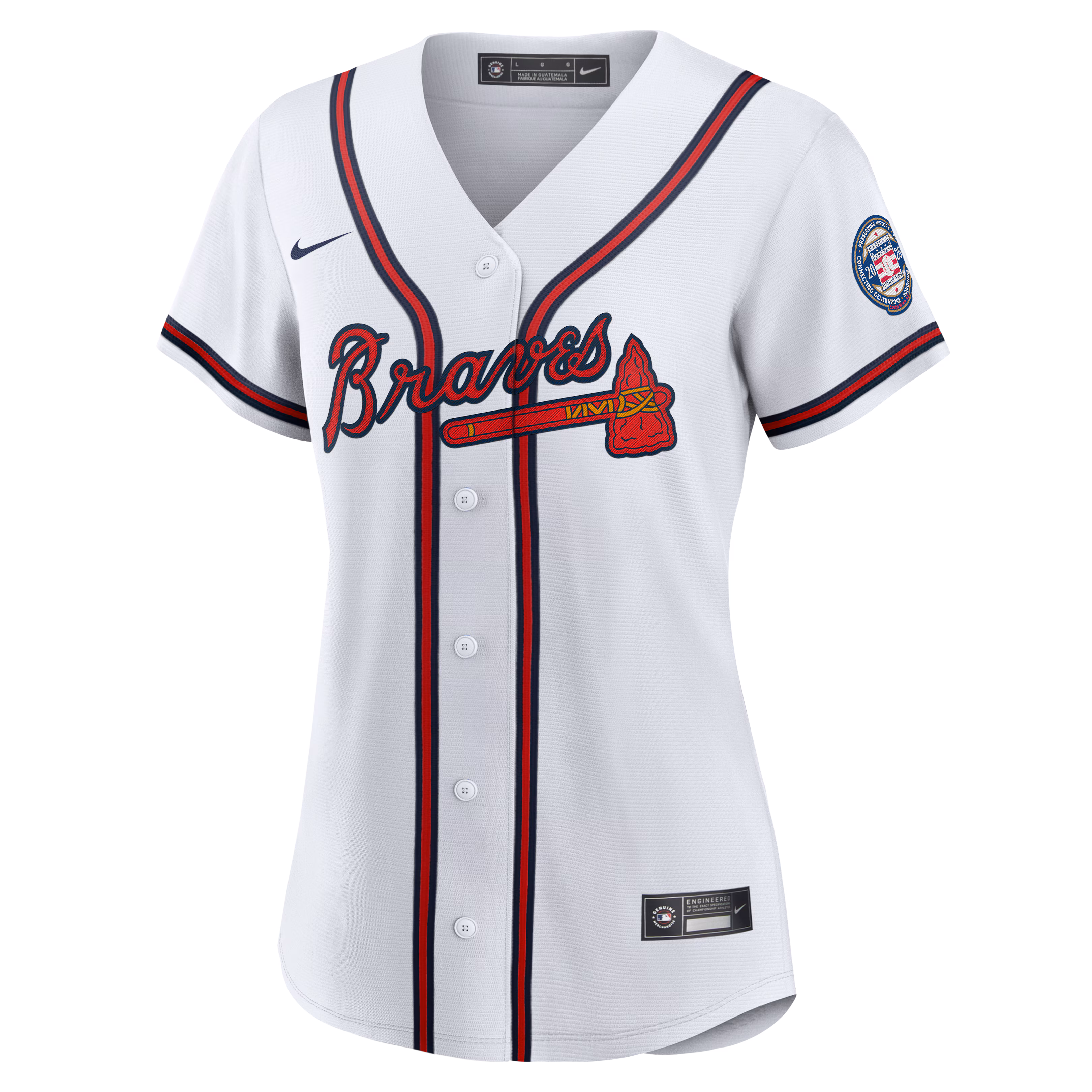 Andruw Jones Atlanta Braves Nike Women's 2026 Baseball Hall of Fame Retired Player Replica Jersey - White