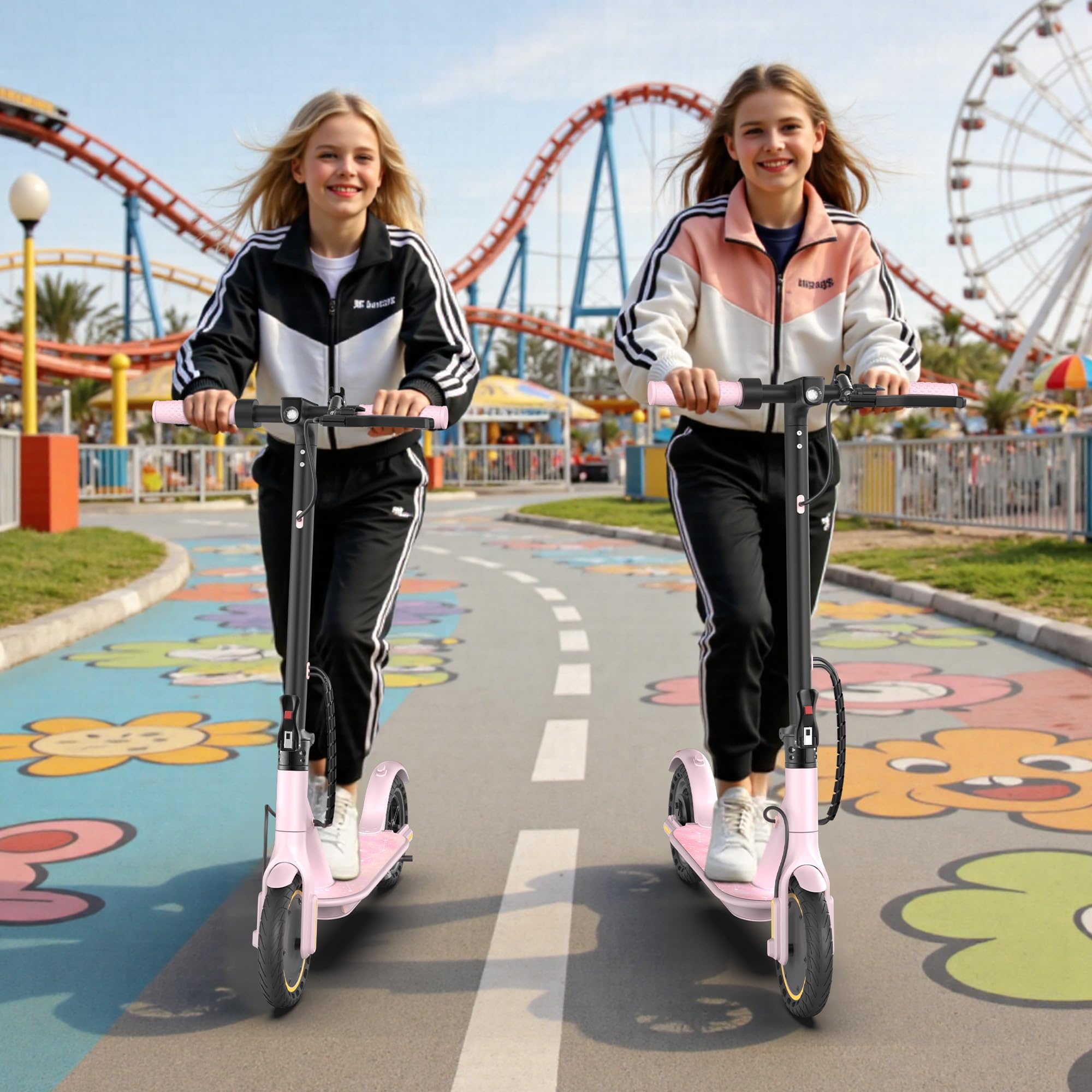 WERHY Foldable Kids Electric Scooter - 350W, 19 MPH Speed
