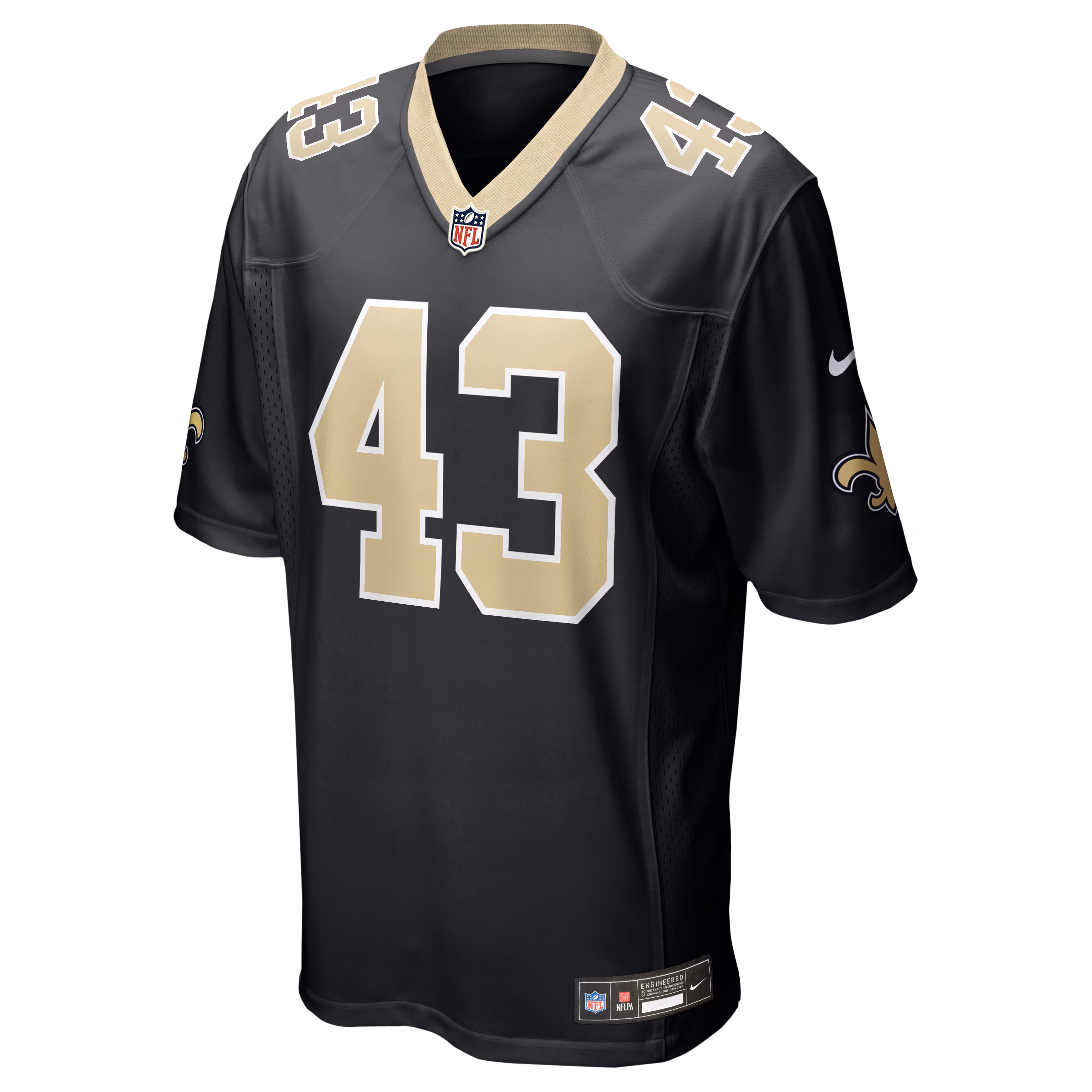 Michael Davis New Orleans Saints Nike Team Game Jersey -  Black
