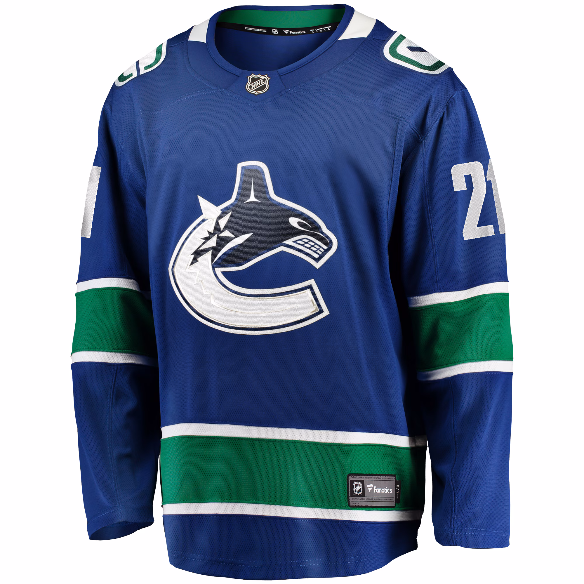 Nils Hoglander Vancouver Canucks Fanatics Home Premier Breakaway Player Jersey - Blue