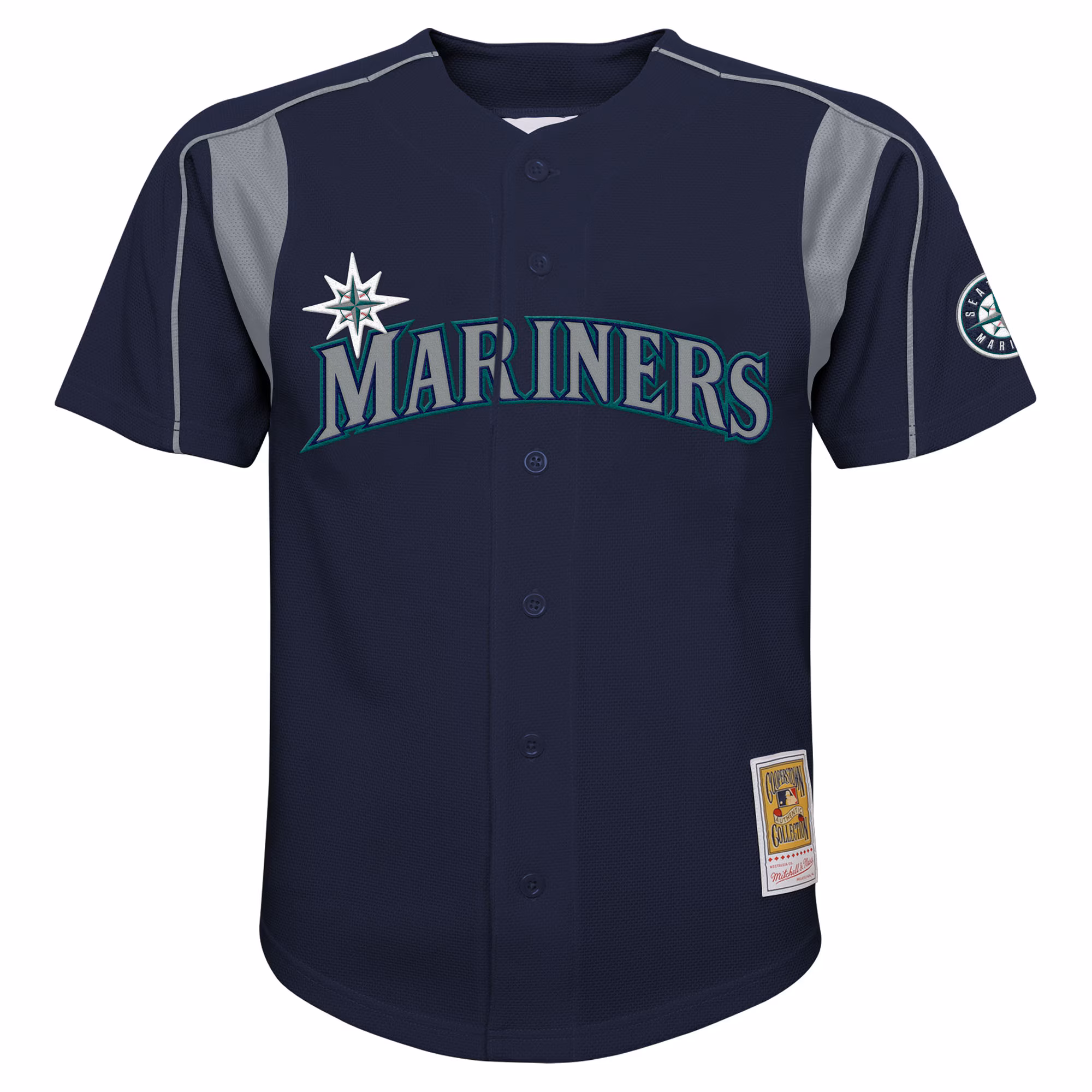Felix Hernandez Seattle Mariners Mitchell & Ness Youth Mesh Batting Practice Jersey - Navy