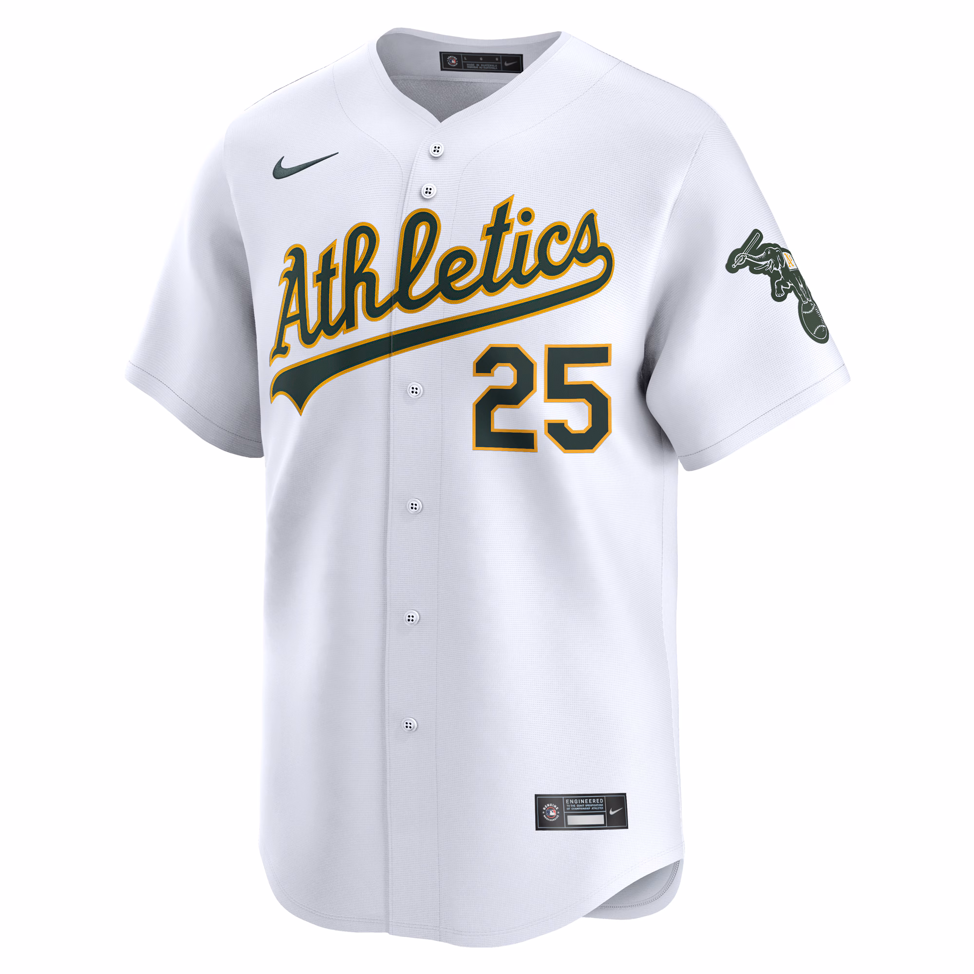 Brent Rooker Athletics Nike Home Limited Player Jersey - White