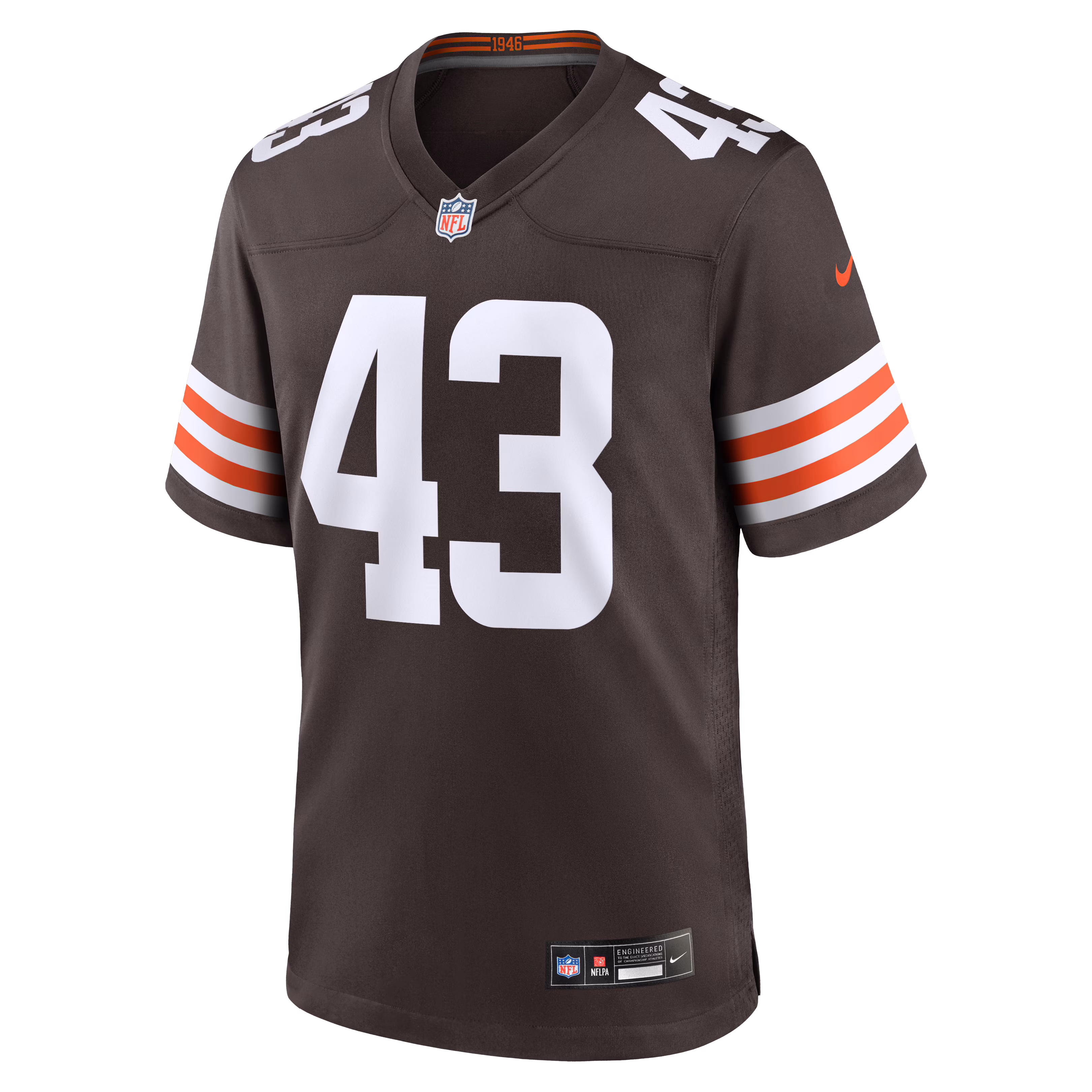 Mohamoud Diabate Cleveland Browns Nike Team Game Jersey -  Brown