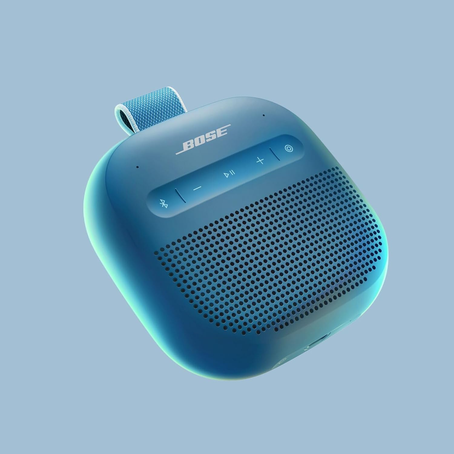 Bose SoundLink Micro Portable Bluetooth Speaker (2nd Gen), Wireless Outdoor Speaker, Up to 12 Hours Battery Life, Waterproof and Dustproof, Blue Dusk