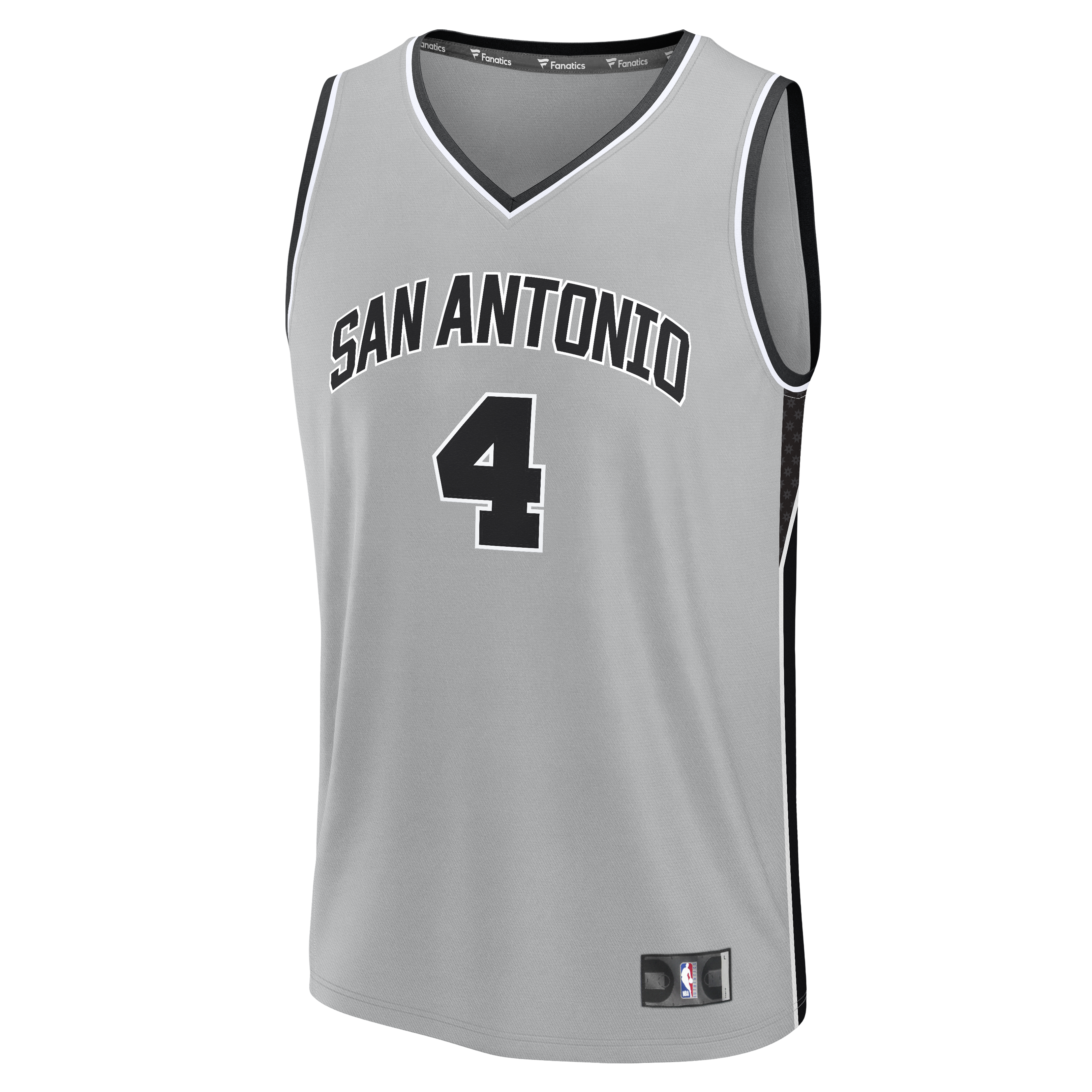 De'Aaron Fox San Antonio Spurs Fanatics Youth  Fast Break Jersey - Statement Edition - Silver