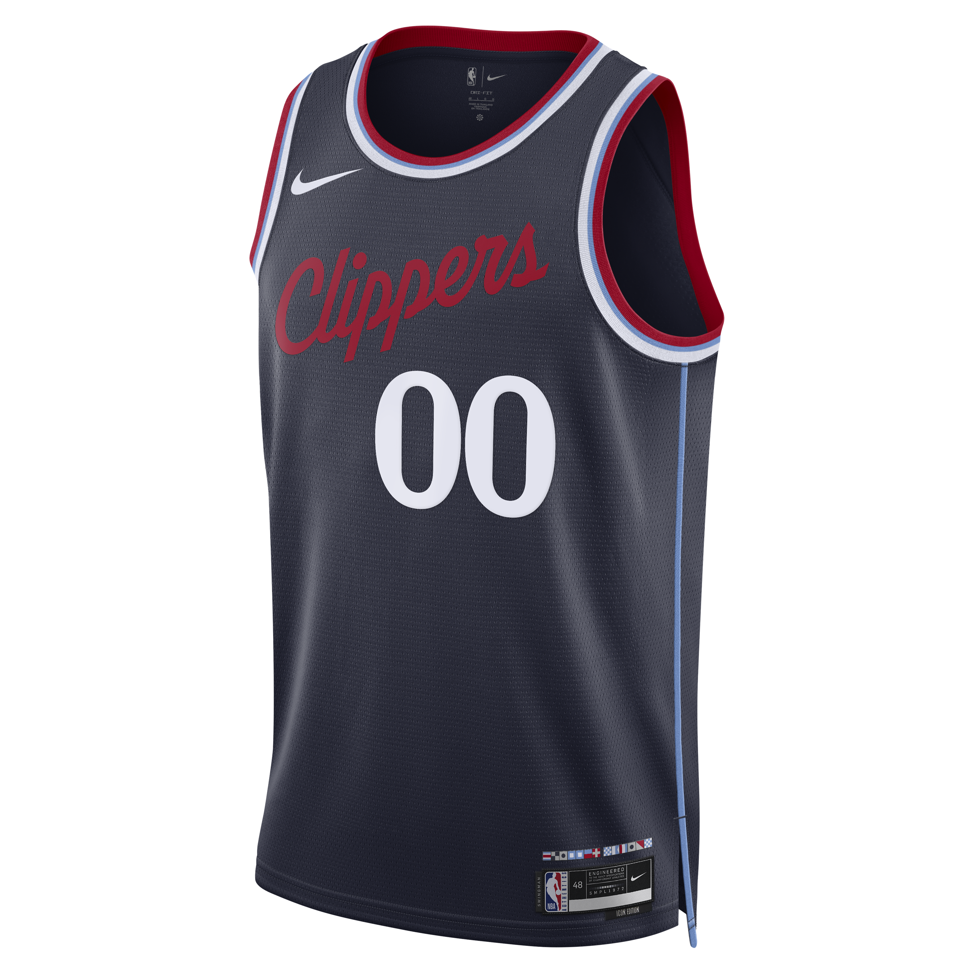 LA Clippers Nike Unisex Swingman Custom Jersey - Icon Edition - Navy