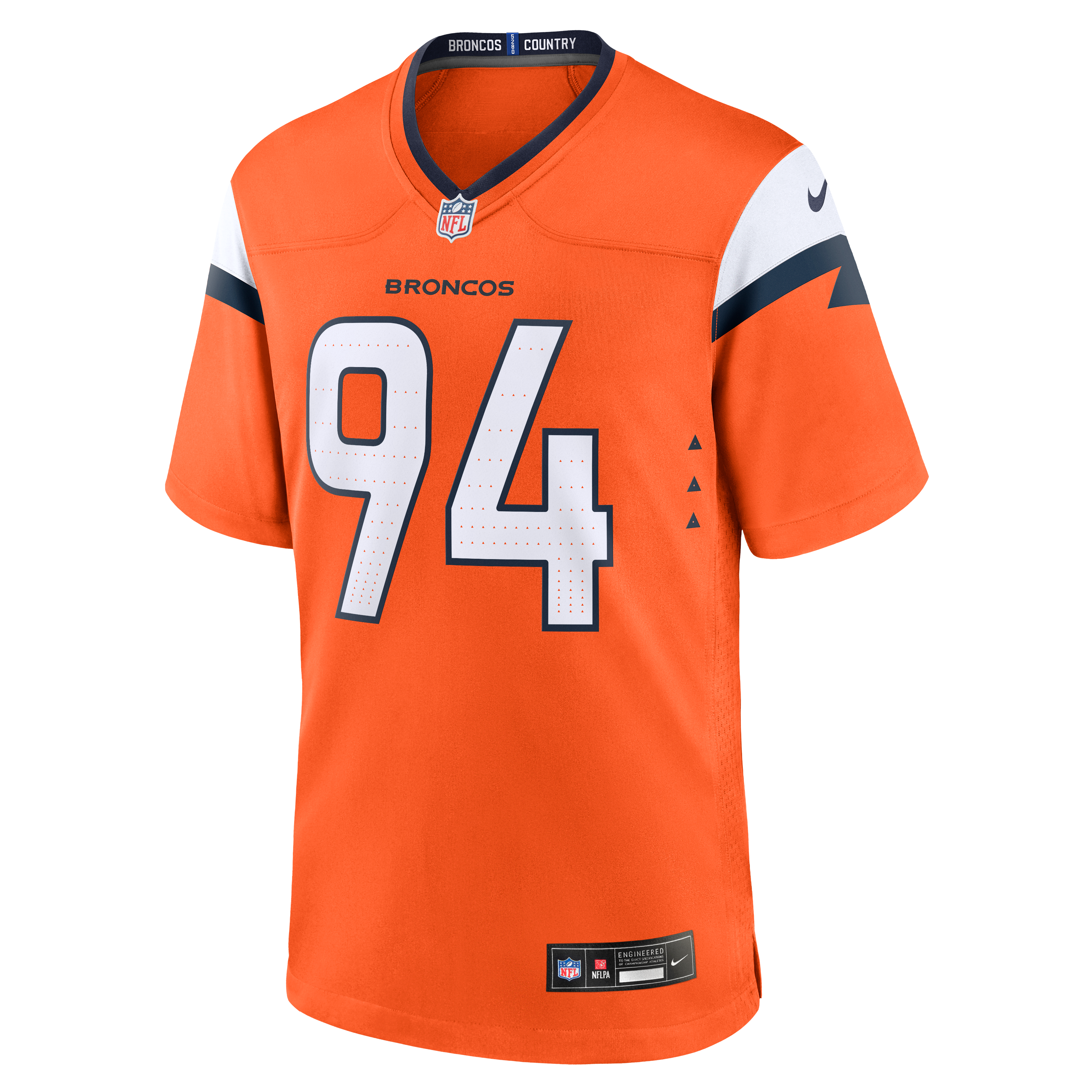 Jordan Jackson Denver Broncos Nike Team Game Jersey -  Orange