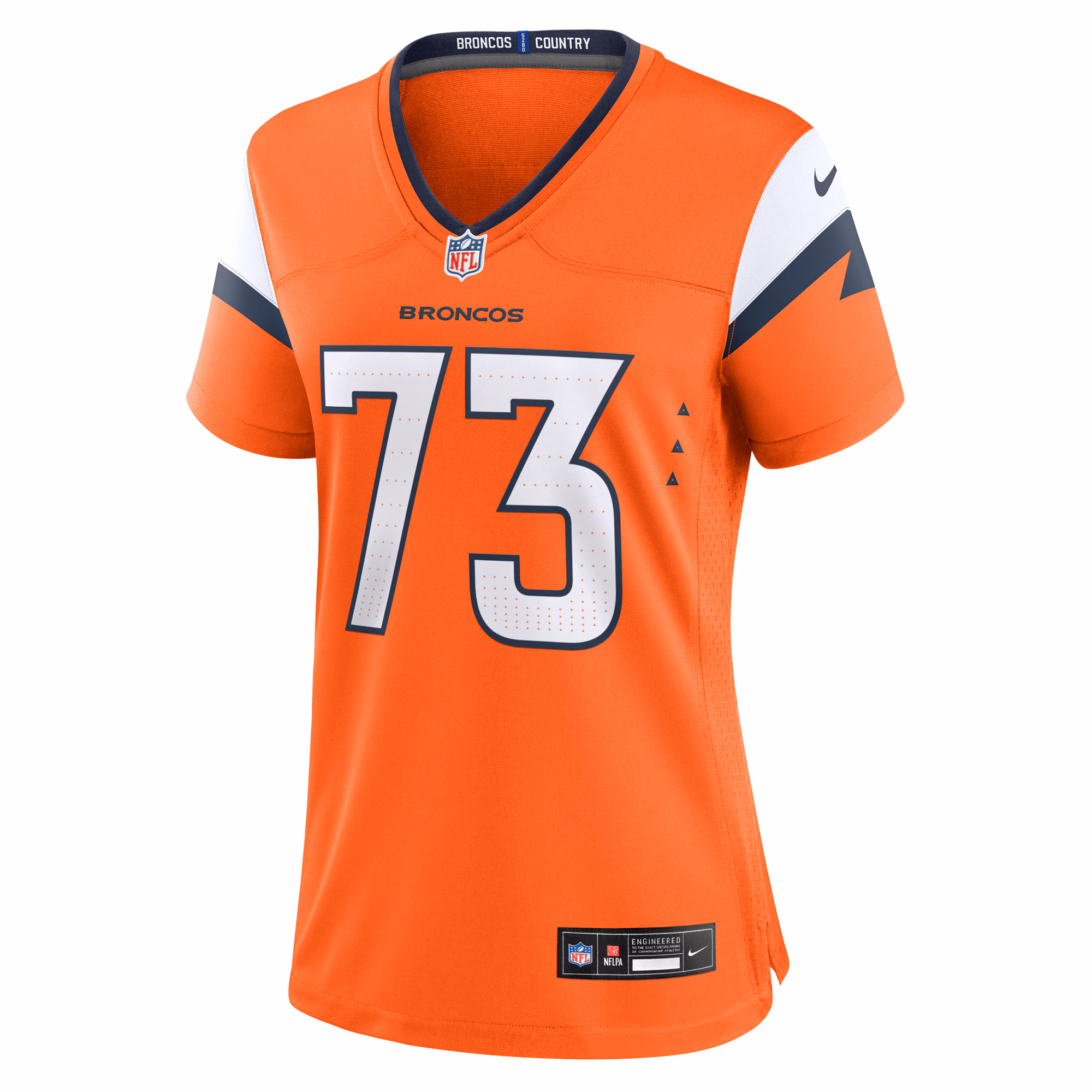 Frank Crum Denver Broncos Nike Women's Team Game Jersey -  Orange