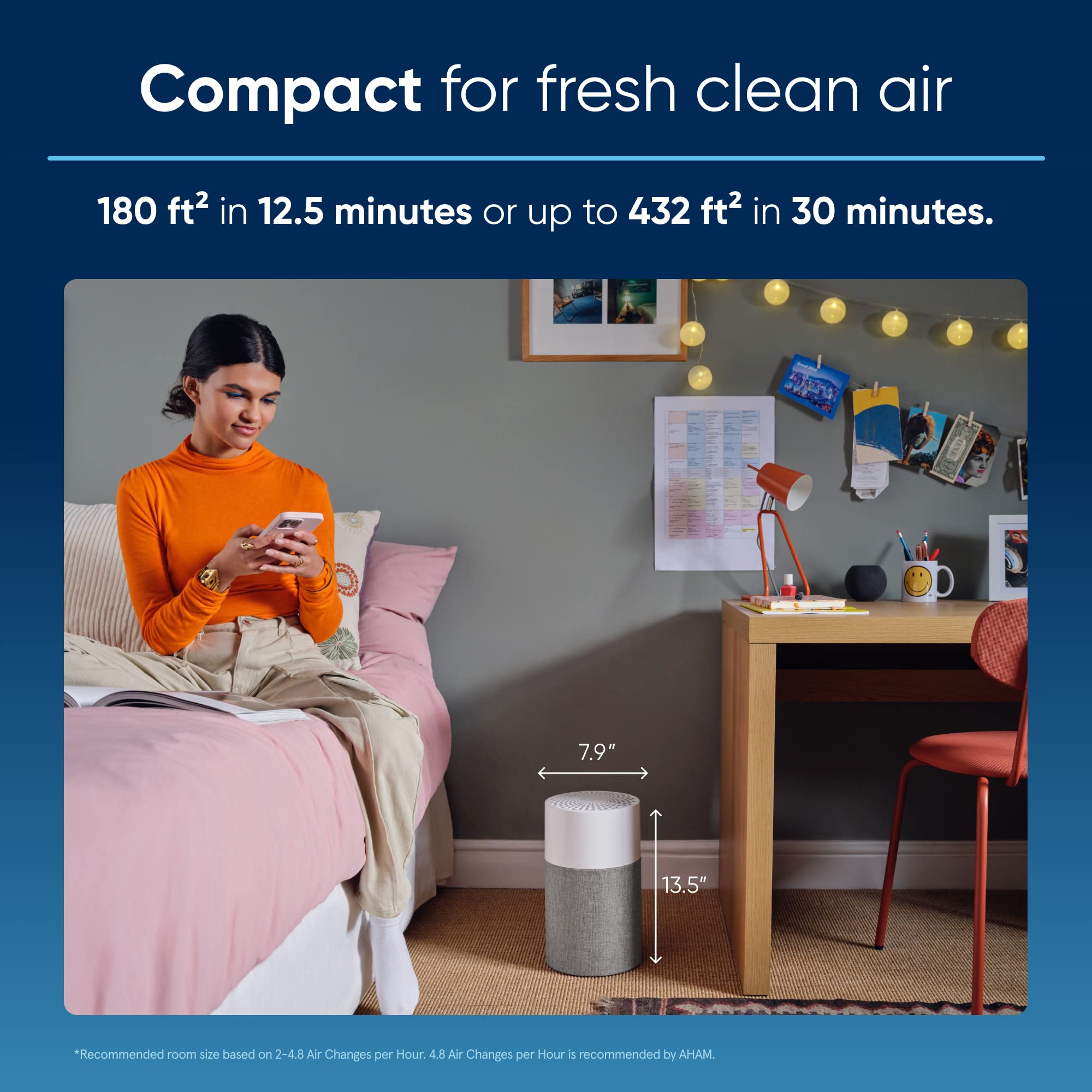 BLUEAIR Blue Pure 511 Air Purifier for Small Rooms and Allergies