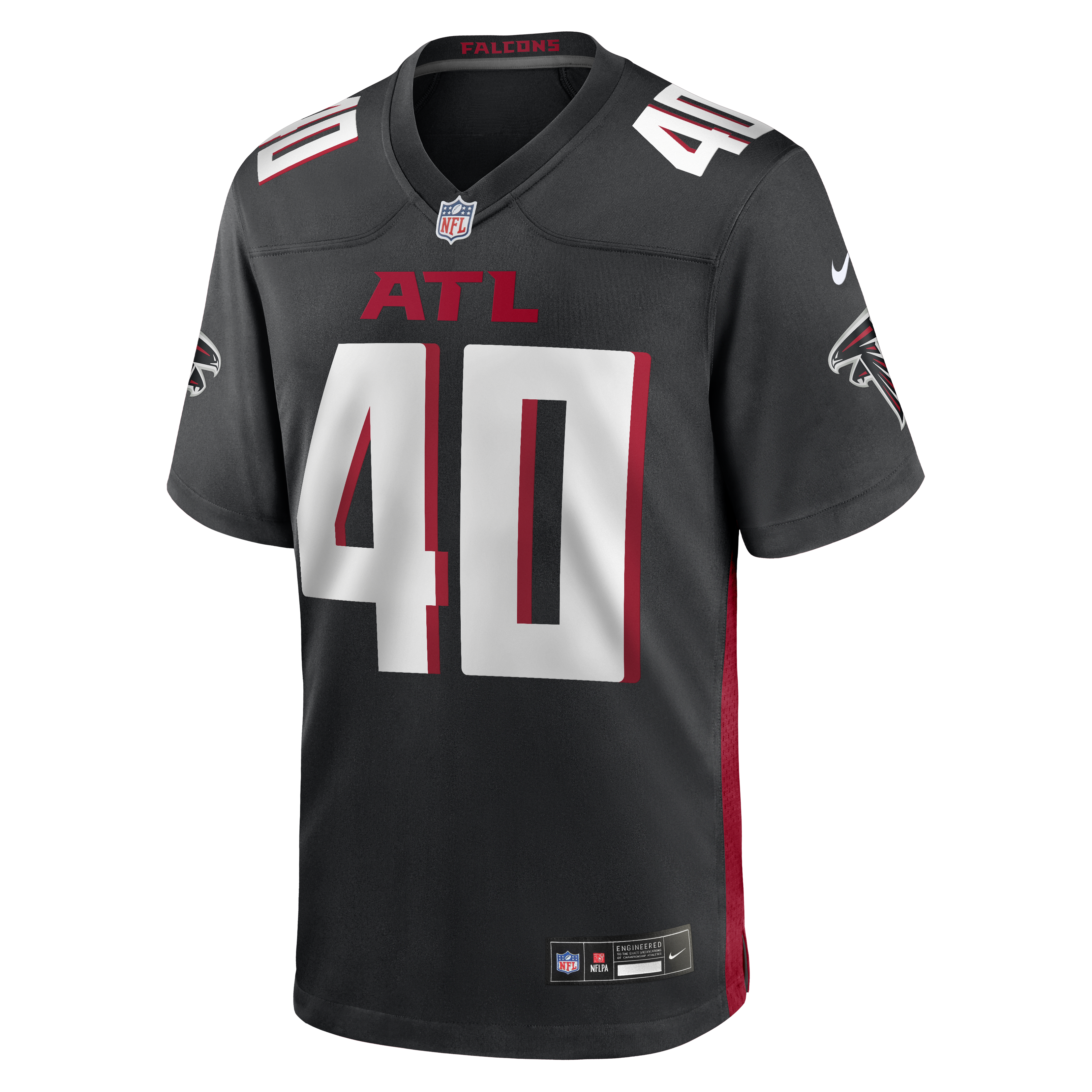 JD Bertrand Atlanta Falcons Nike Team Game Jersey -  Black