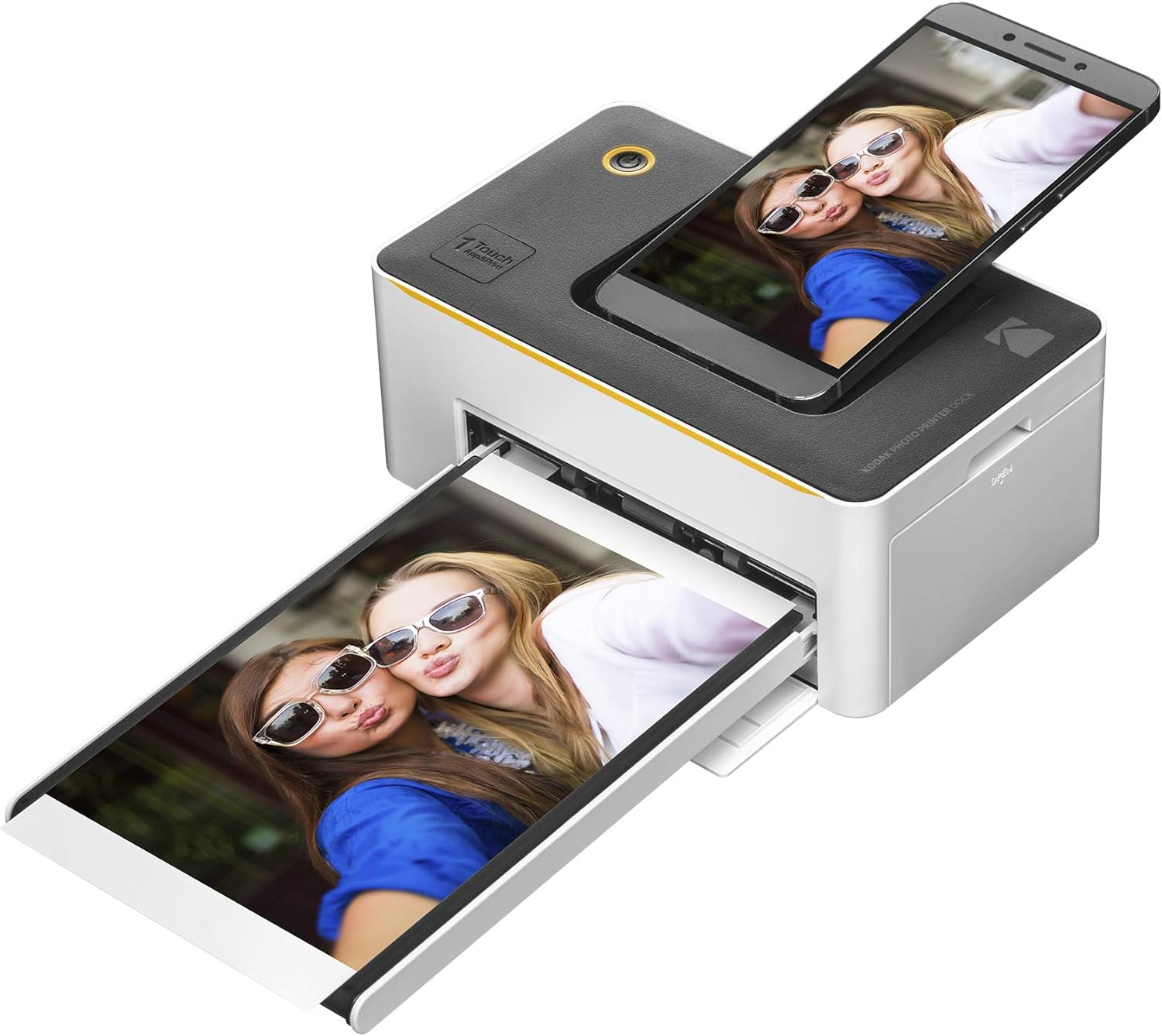 Kodak Dock Premium 4x6” Portable Instant Photo Printer, Bluetooth Edition | Full Color Photos, 4Pass & Lamination Process | Compatible with iOS, Android,Devices (2021 Edition)