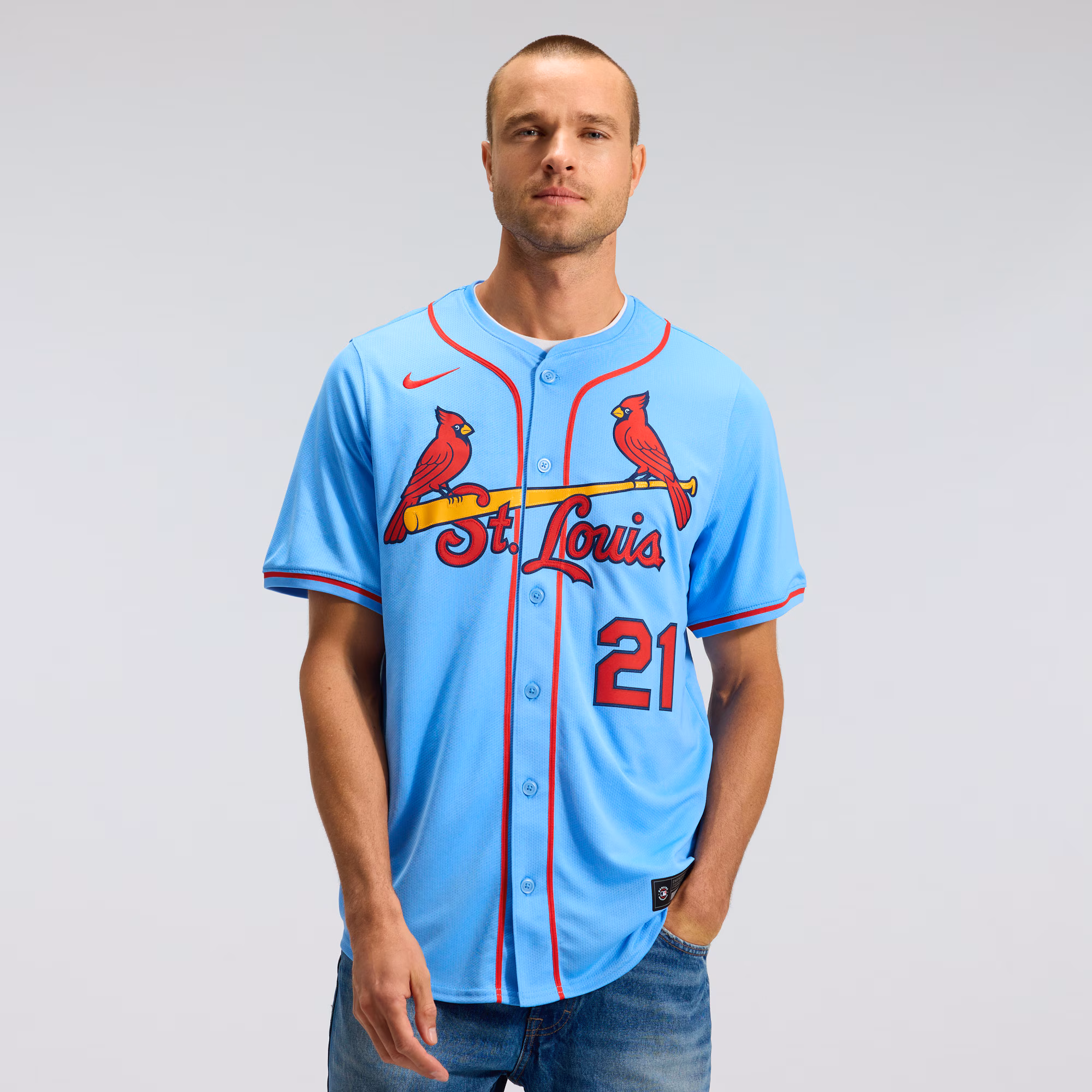Lars Nootbaar St. Louis Cardinals Nike Alternate Limited Jersey - Light Blue