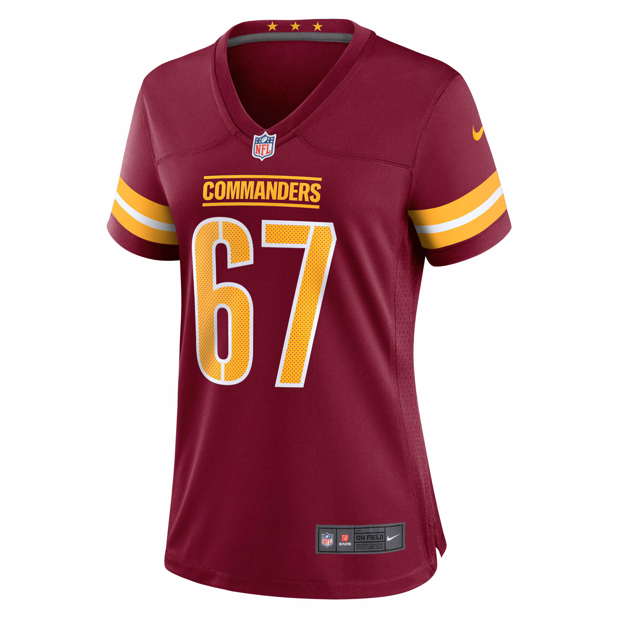 Nick Allegretti Washington Commanders Nike Women's  Game Jersey -  Burgundy