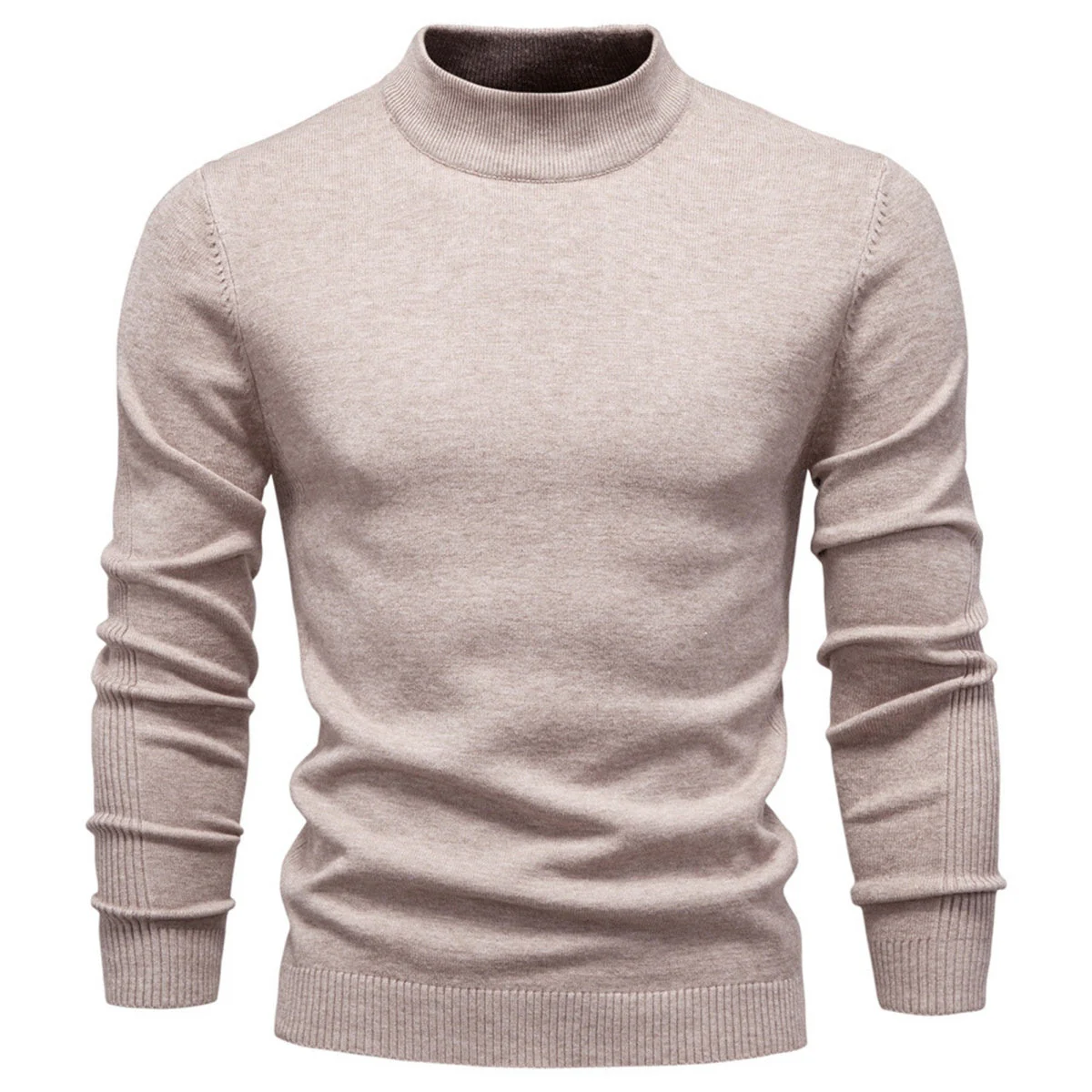 Men's Mockneck Pullover Sweater