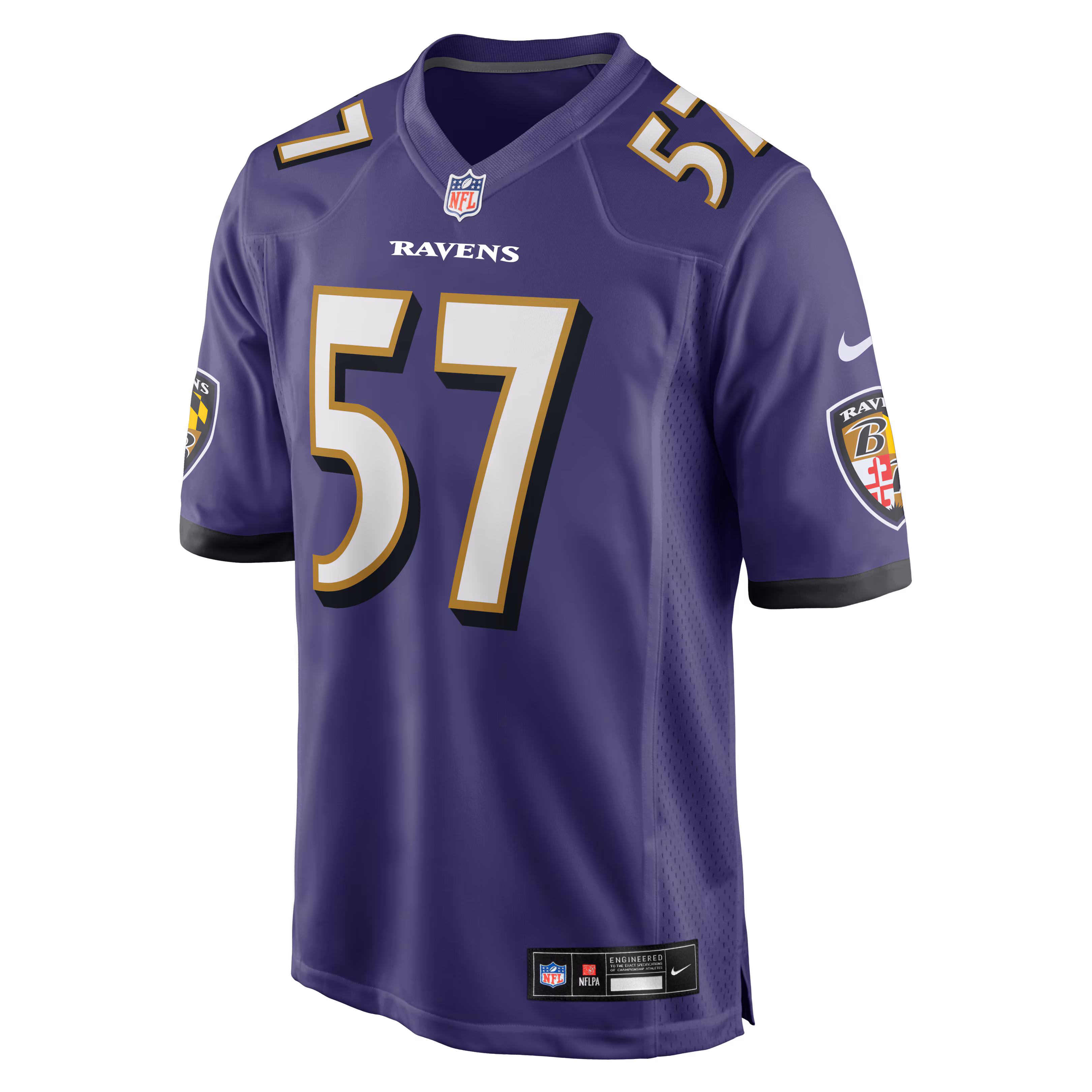 Bart Scott Baltimore Ravens Nike Game Retired Player Jersey - Purple