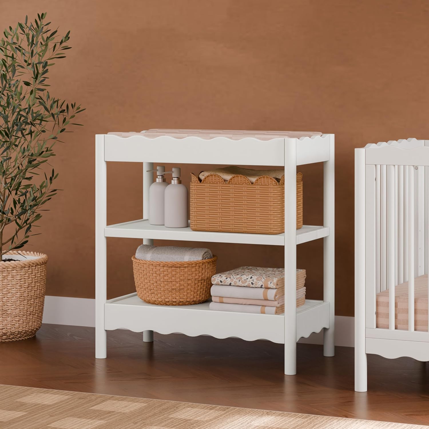 Babyletto Swell Changing Table in White, Greenguard Gold Certified