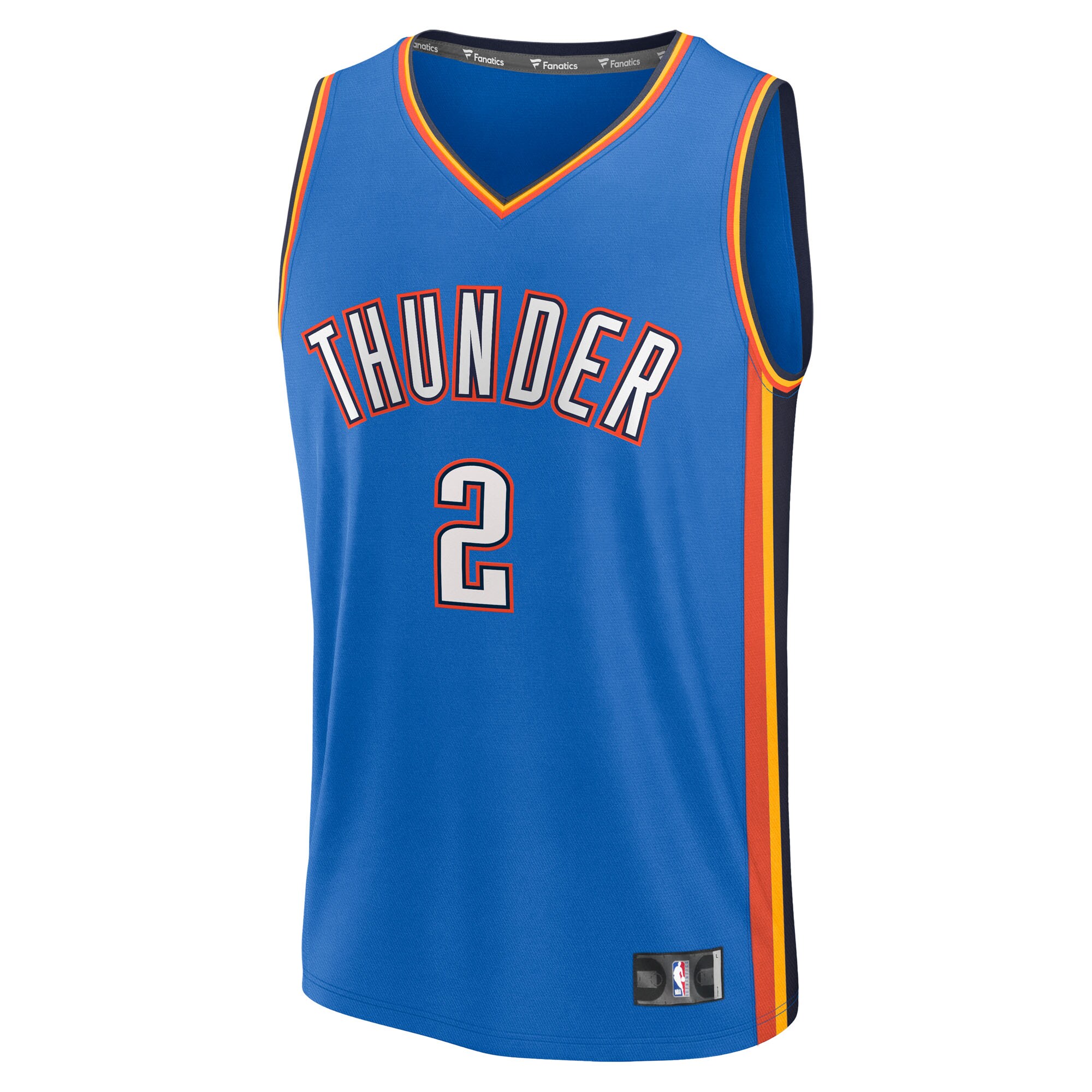 Shai Gilgeous-Alexander Oklahoma City Thunder Fanatics Youth Fast Break Replica Player Jersey - Icon Edition - Blue