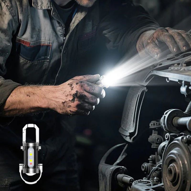 🎉BUY 1 GET 1 FREE🎁Portable Rechargeable Bright Keychain Flashlight