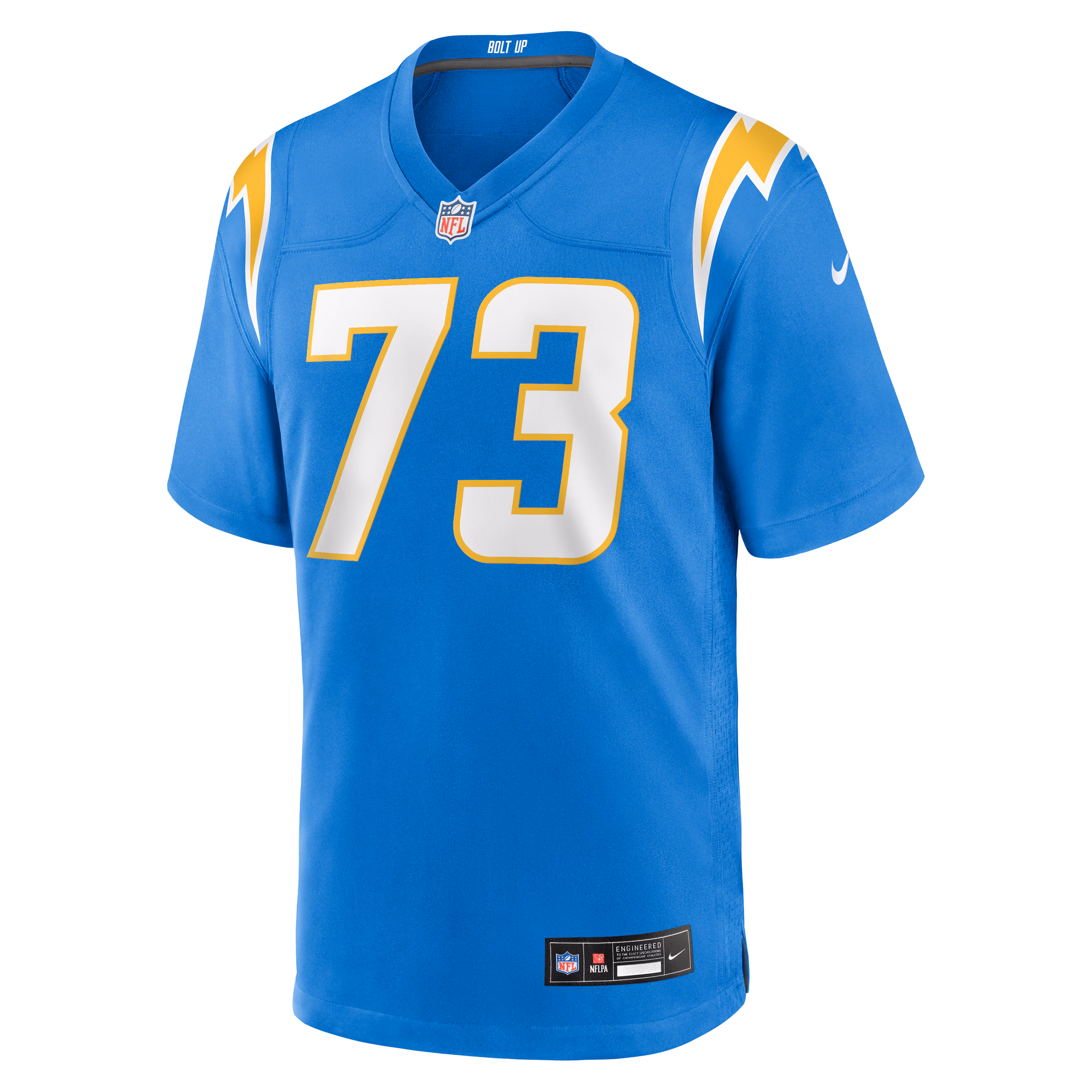 Mekhi Becton Los Angeles Chargers Nike Team Game Jersey -  Powder Blue