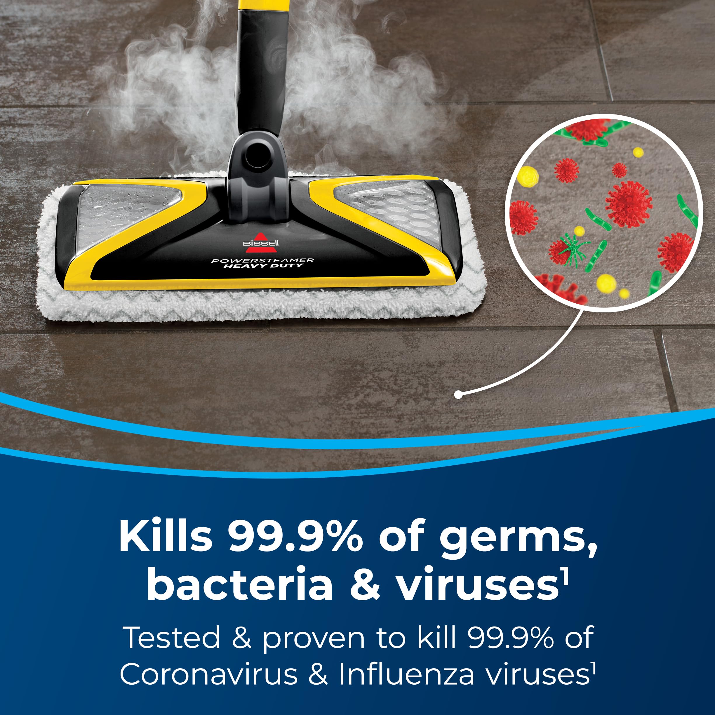 BISSELL PowerSteamer Heavy Duty 3-in-1 Steam Mop & Handheld