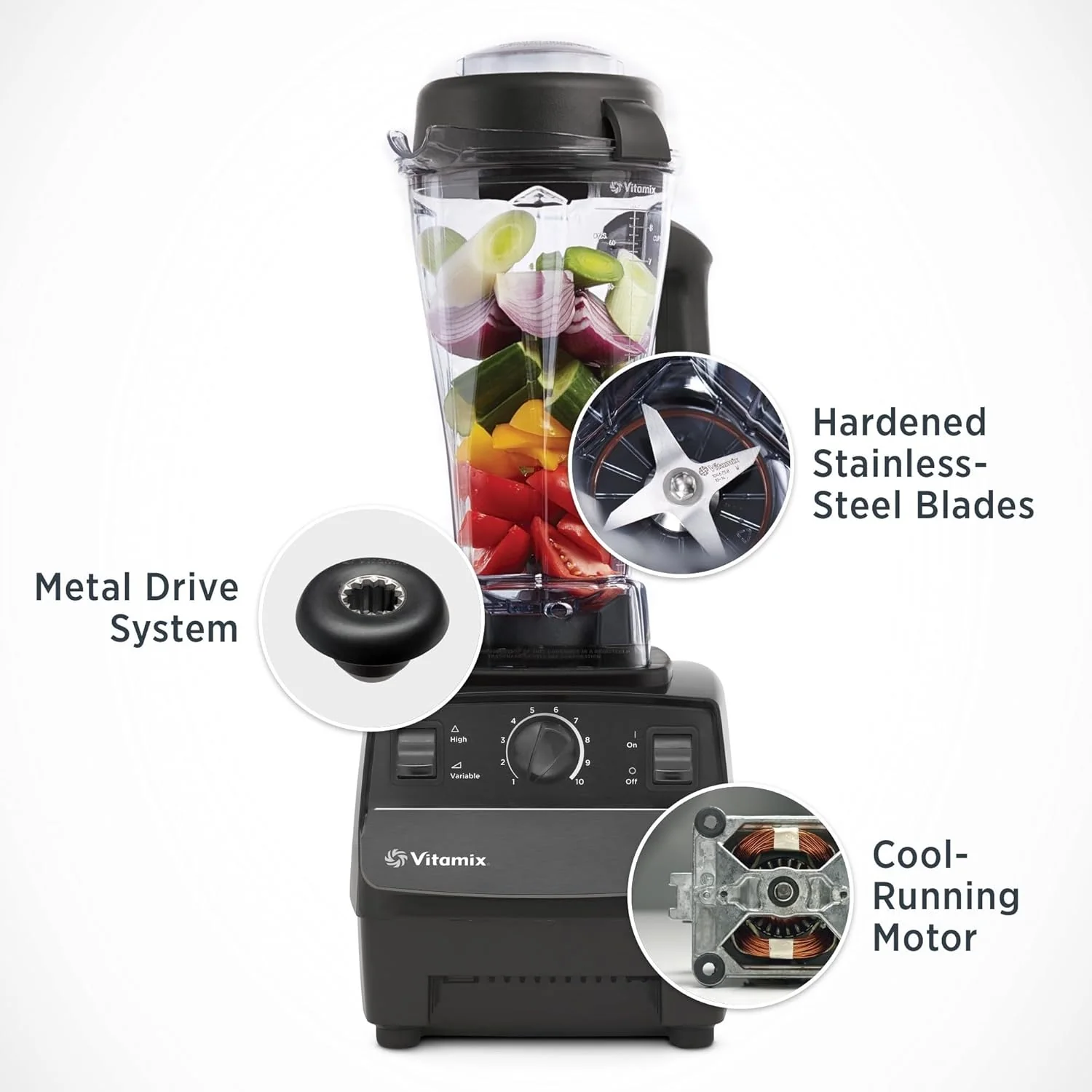 Vitamix 5200 Blender, Professional-Grade, 64 oz Container, Self-Cleaning, Black