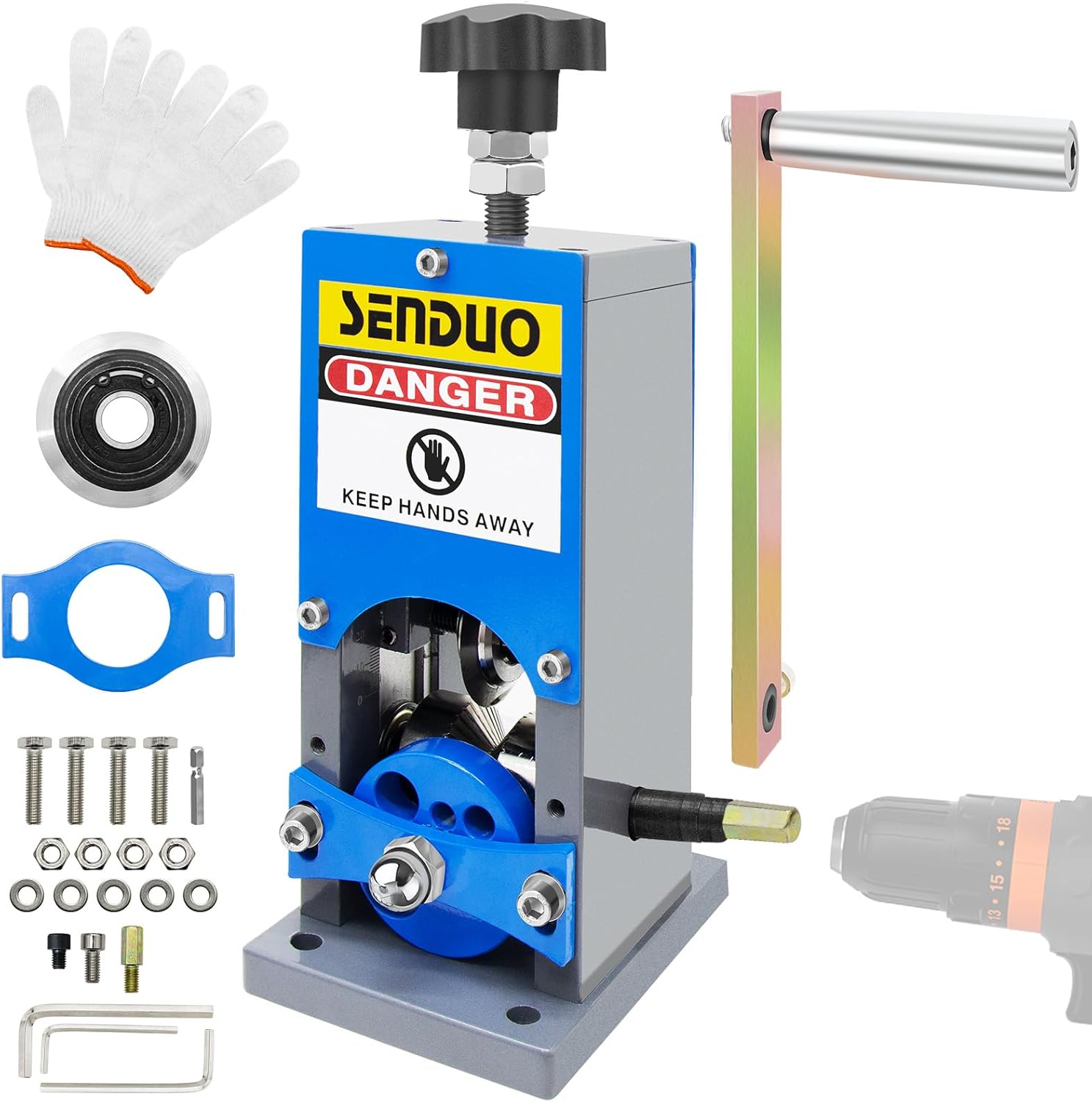 Upgraded Manual Wire Stripper Machine 0.06-1.57in,Cable Stripper Machine for Drill, Wire Stripper Tool With Hand Crank Portable,Wire Stripping Machine For Scrap Copper Recycling
