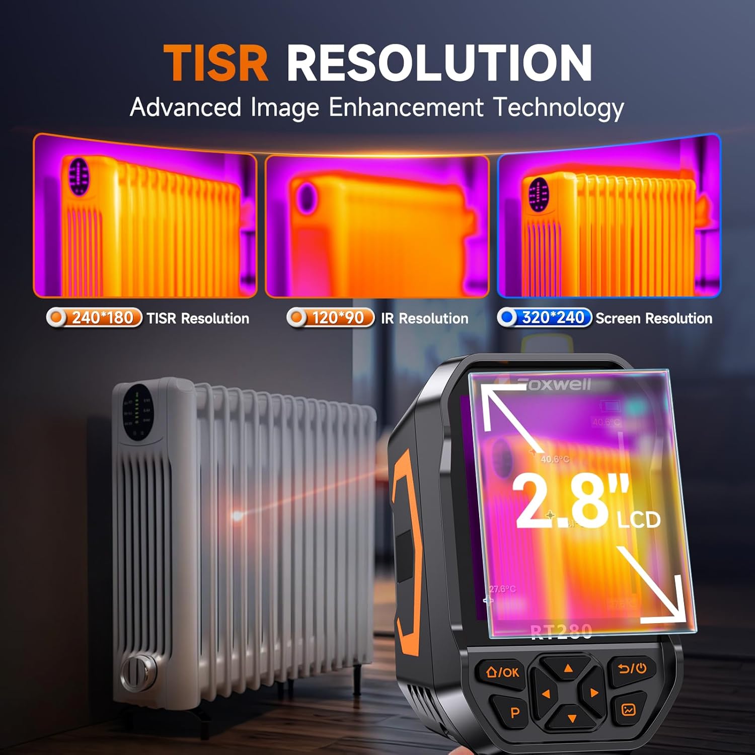 FOXWELL RT280 Thermal Imaging Camera, 320 X 240 2.8