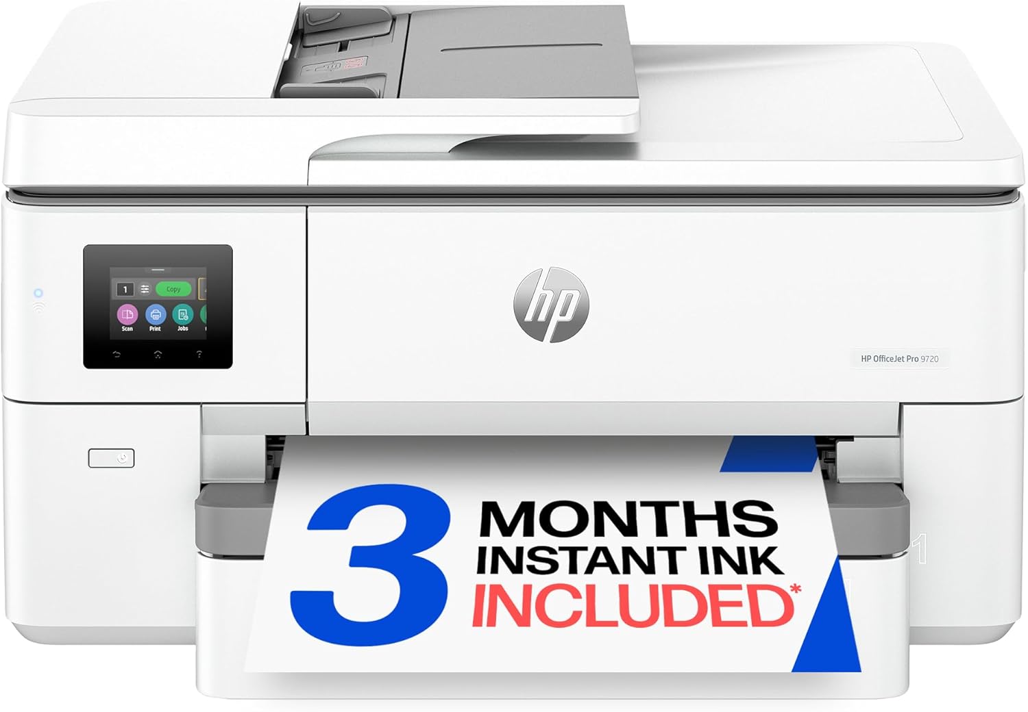 HP OfficeJet Pro 9720 Wide-Format Wireless All-in-One Color Inkjet Printer, Print, scan, Copy, fax up to 11x17, ADF, Duplex Printing Best-for-Office, 3 Month Trial of Instant Ink Included (C2XF9A)