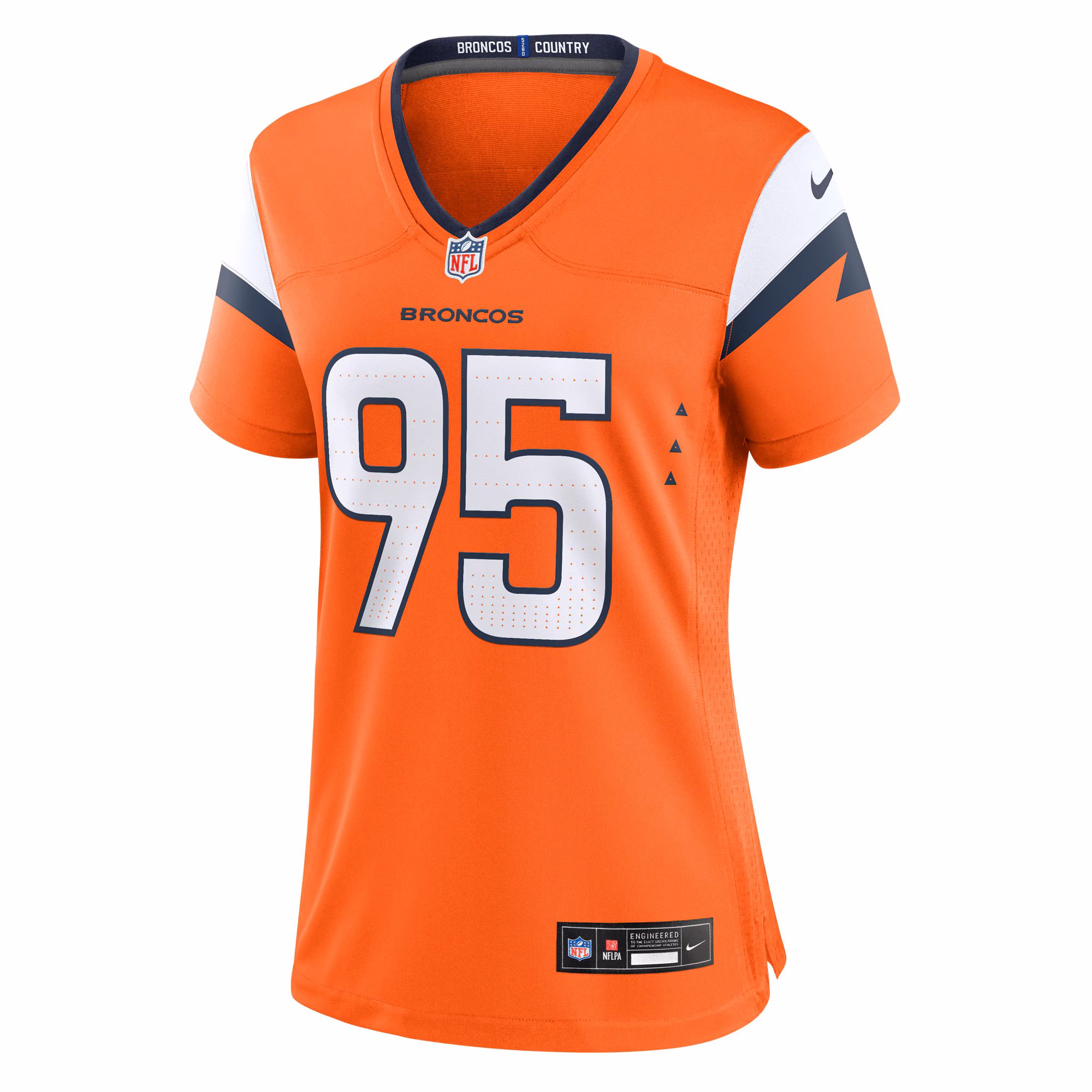 Sai'vion Jones Denver Broncos Nike Women's Team Game Jersey -  Orange