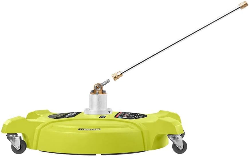 RYOBI 18 in. 4200 PSI Quick Connect Pressure Washer Surface Cleaner for Gas Pressure Washers with Caster Wheels Green