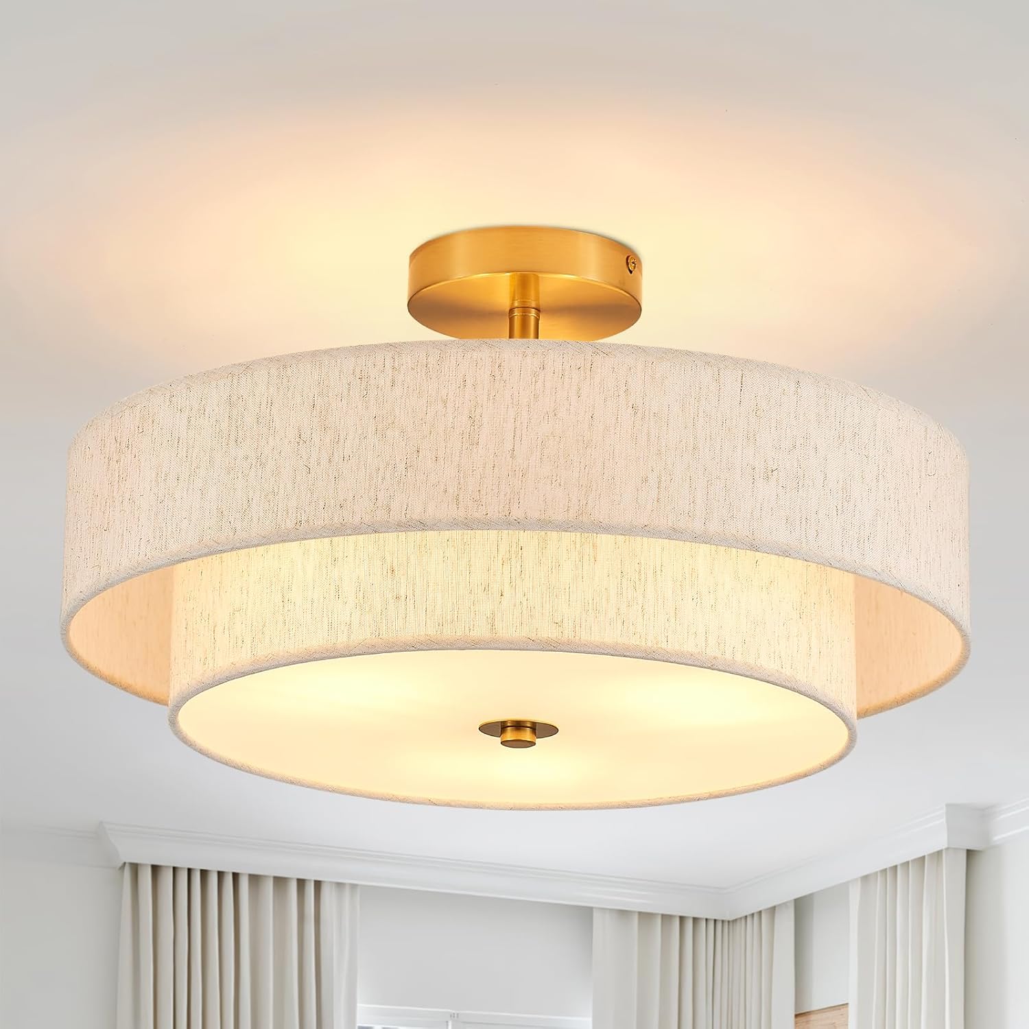 Modern Semi Flush Mount Ceiling Light 18