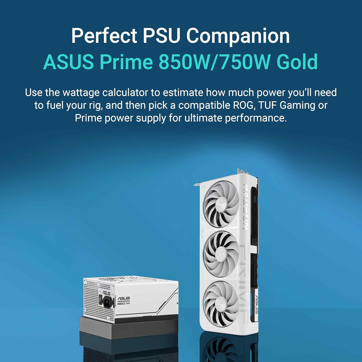 ASUS Prime Radeon™ RX 9070 XT White OC Edition Graphics Card, AMD (PCIe 5.0, HDMI/DP 2.1, 2.5-Slot Design, Axial-tech Fans, Ball Bearings, Dual BIOS, GPU Guard)