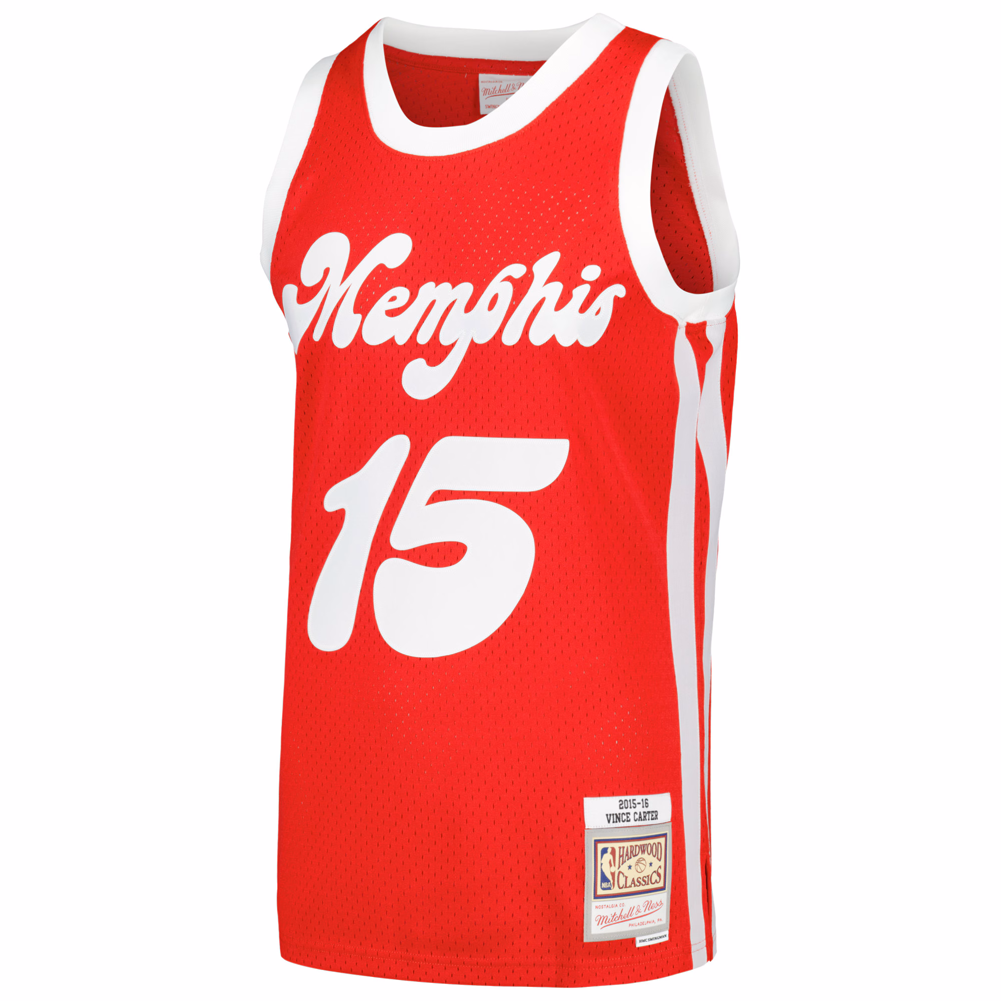 Vince Carter Memphis Grizzlies Mitchell & Ness  2015/16 Hardwood Classics Swingman Jersey - Red