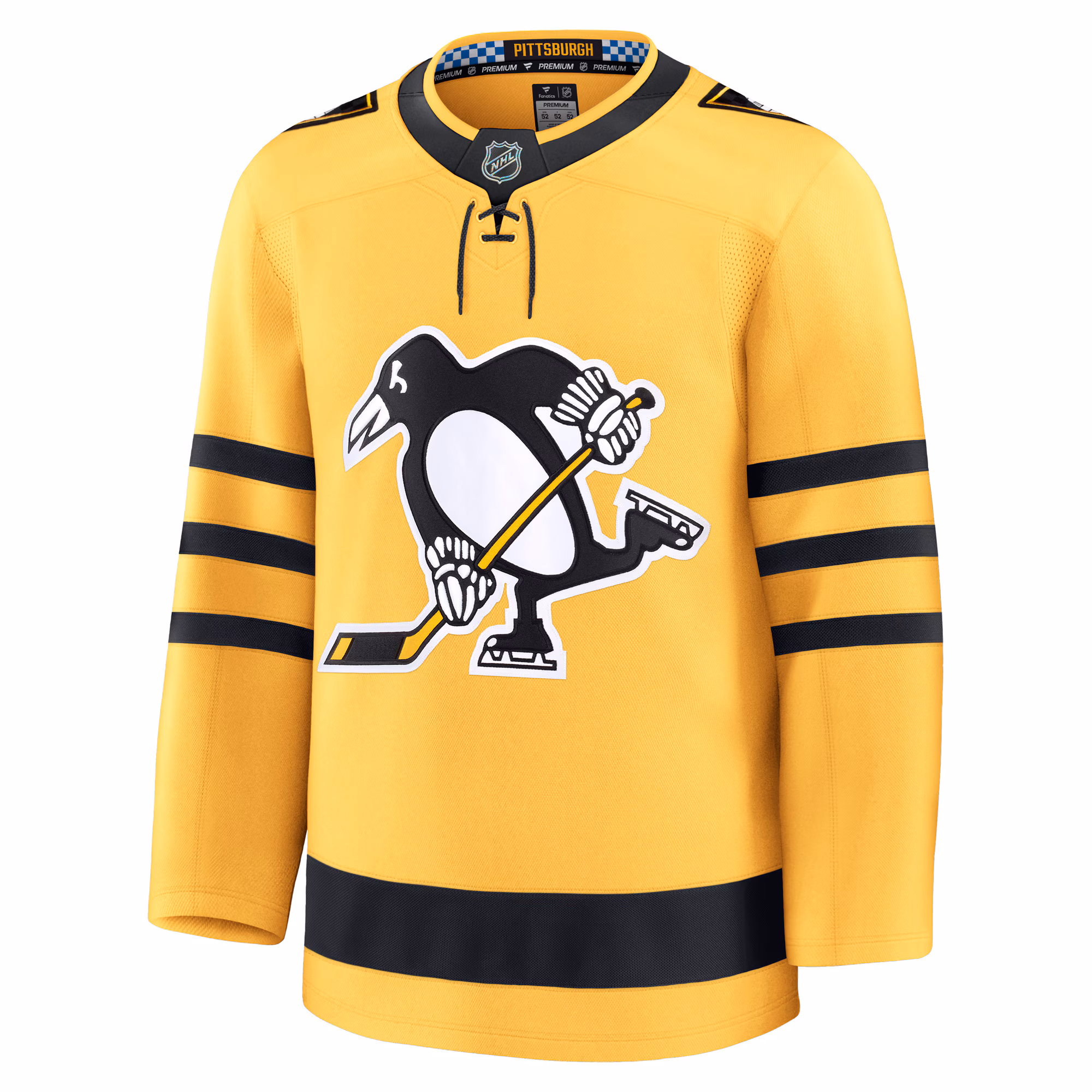Pittsburgh Penguins Fanatics Alternate Premium Jersey - Gold