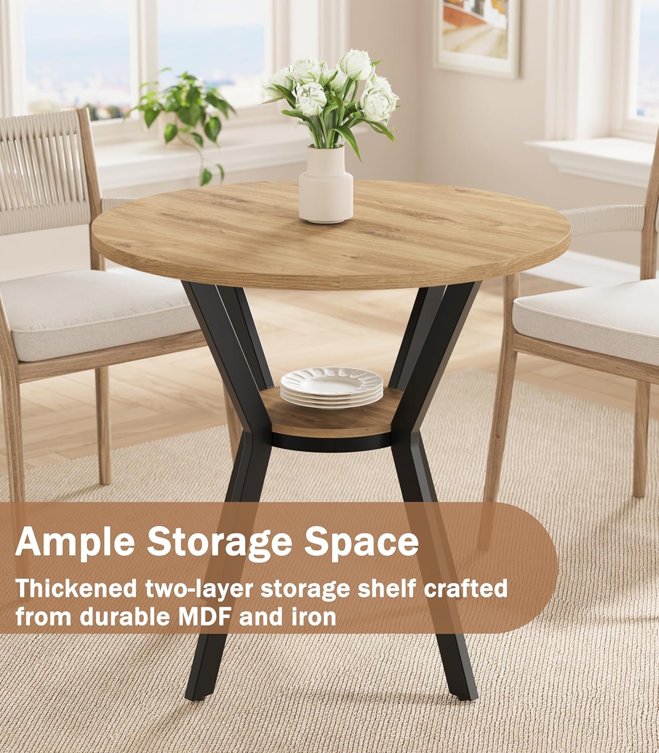 Round Kitchen Tables for 2-4, 31.5