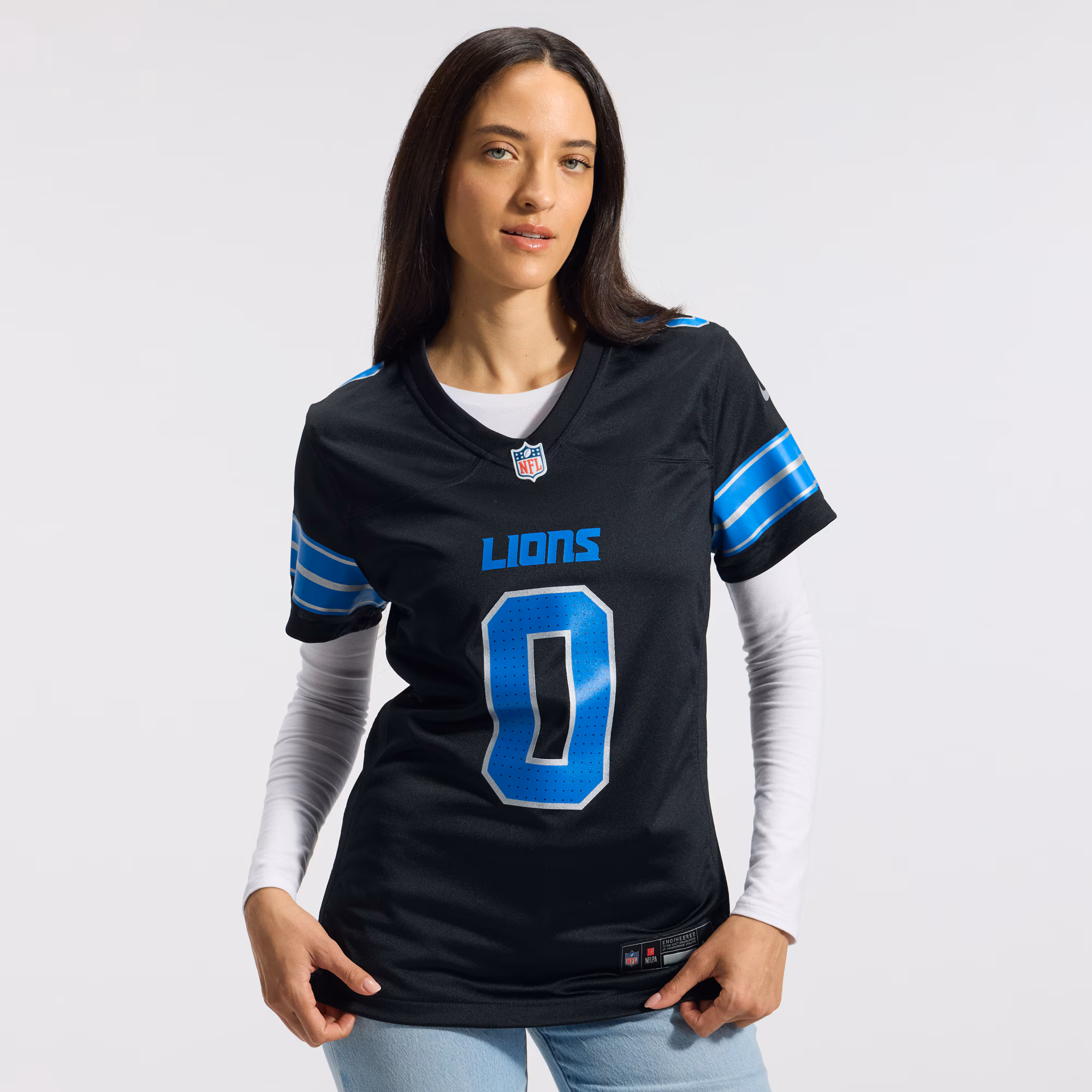 Jahmyr Gibbs Detroit Lions Nike Women's 2nd Alternate Game Player Jersey - Black