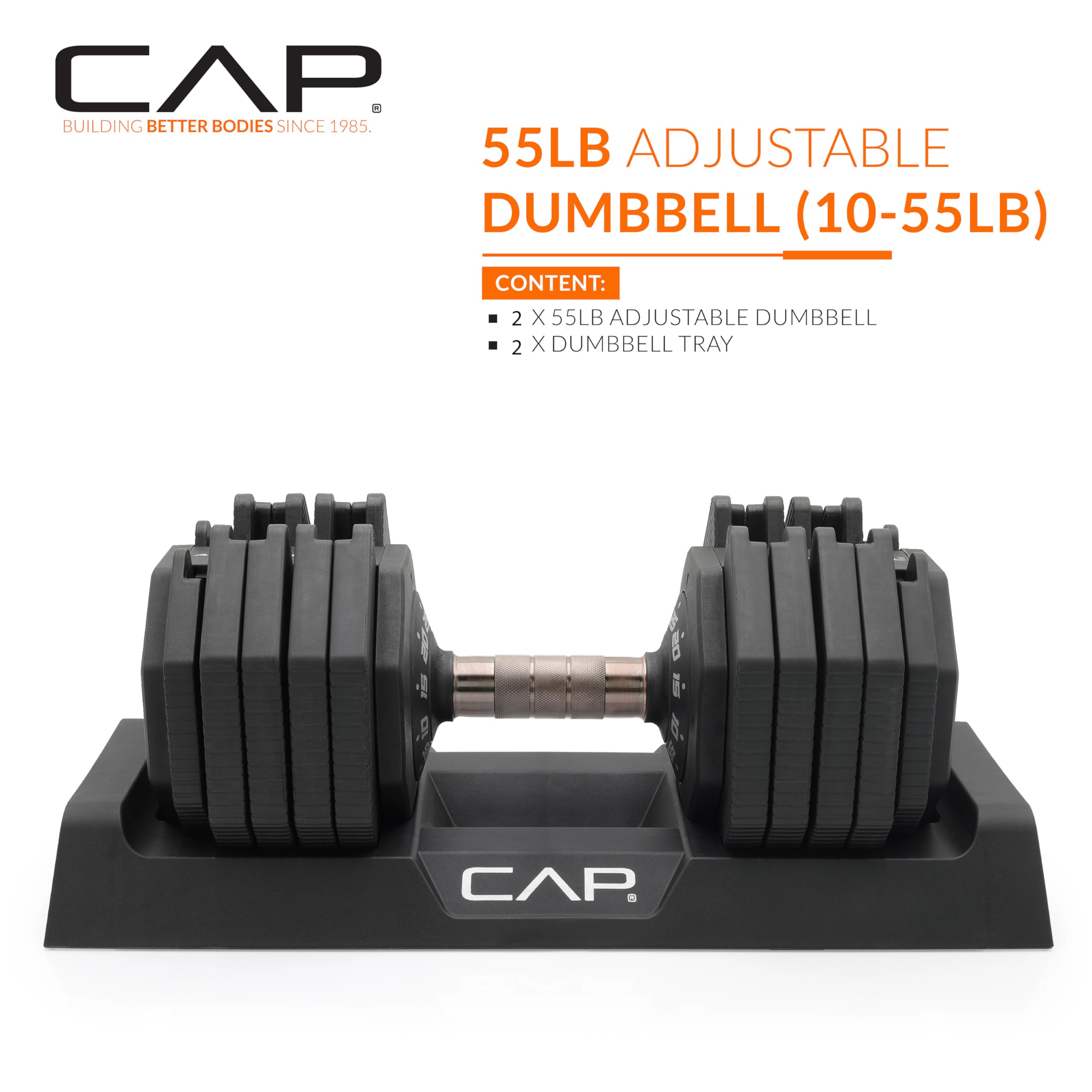 CAP ADJUSTABELL Adjustable Dumbbells - 12.5, 25, 55 lb