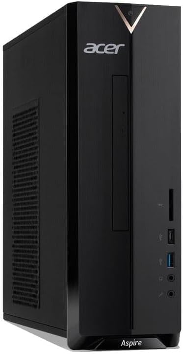 acer Aspire SFF 8L Desktop Computer | Intel Multi-Core CPU | 16GB RAM, 1TB Storage (512GB SSD+512GB External) | WiFi 6E | Intel UHD Graphic | Wired KB & Mouse, Lifetime Office 365 for The Web