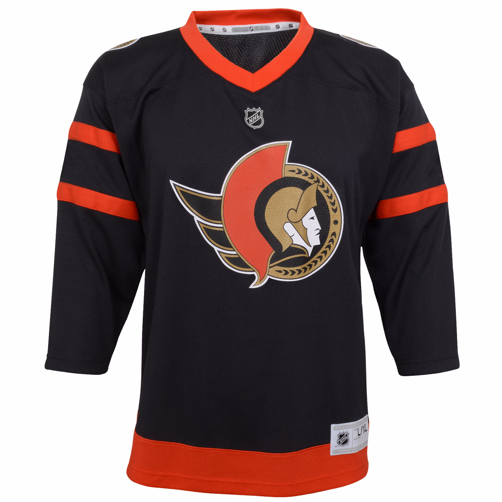 Ottawa Senators Youth Home Replica Blank Jersey - Black