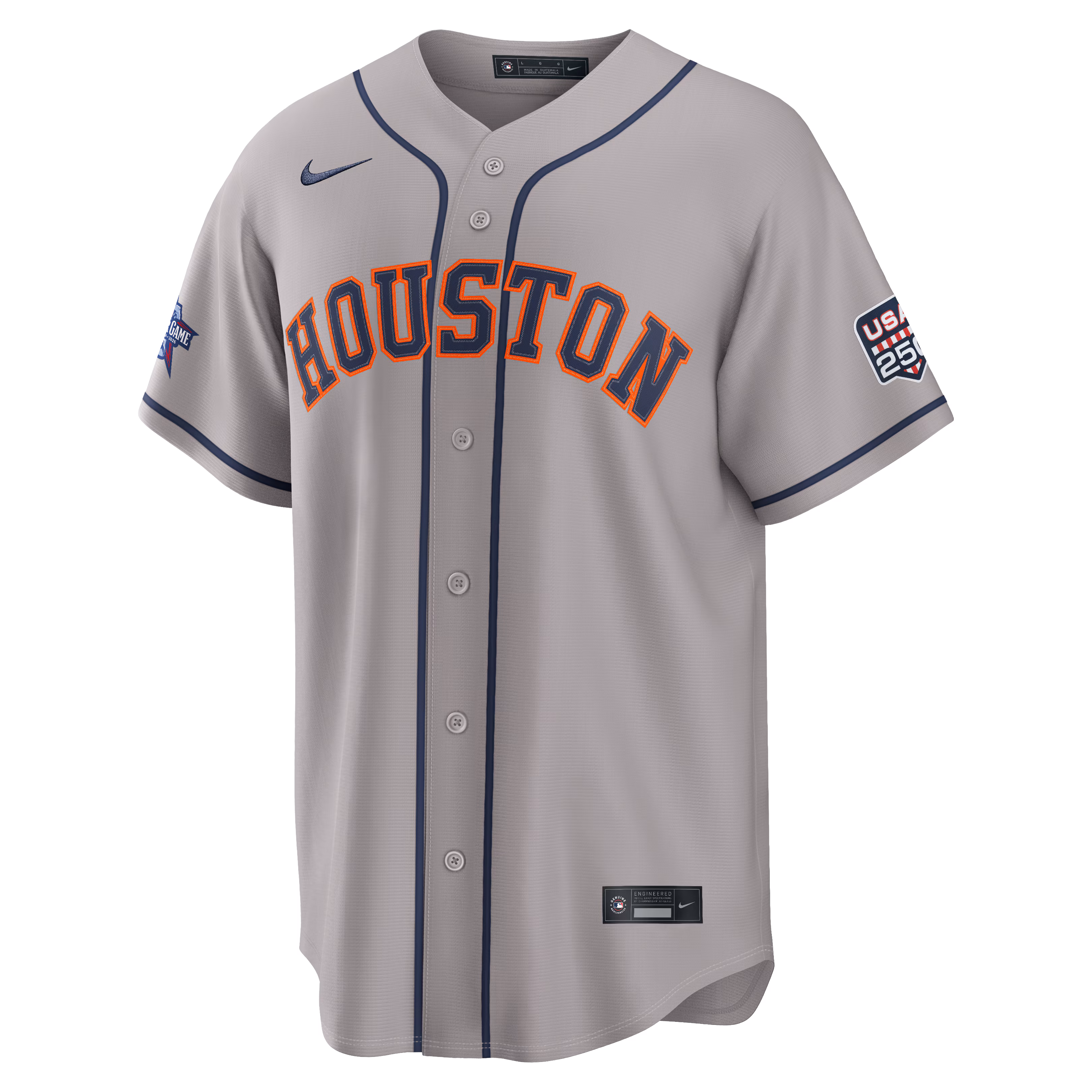 2026 All-Star Game Houston Astros Yordan Alvarez Nike Gray Replica Jersey