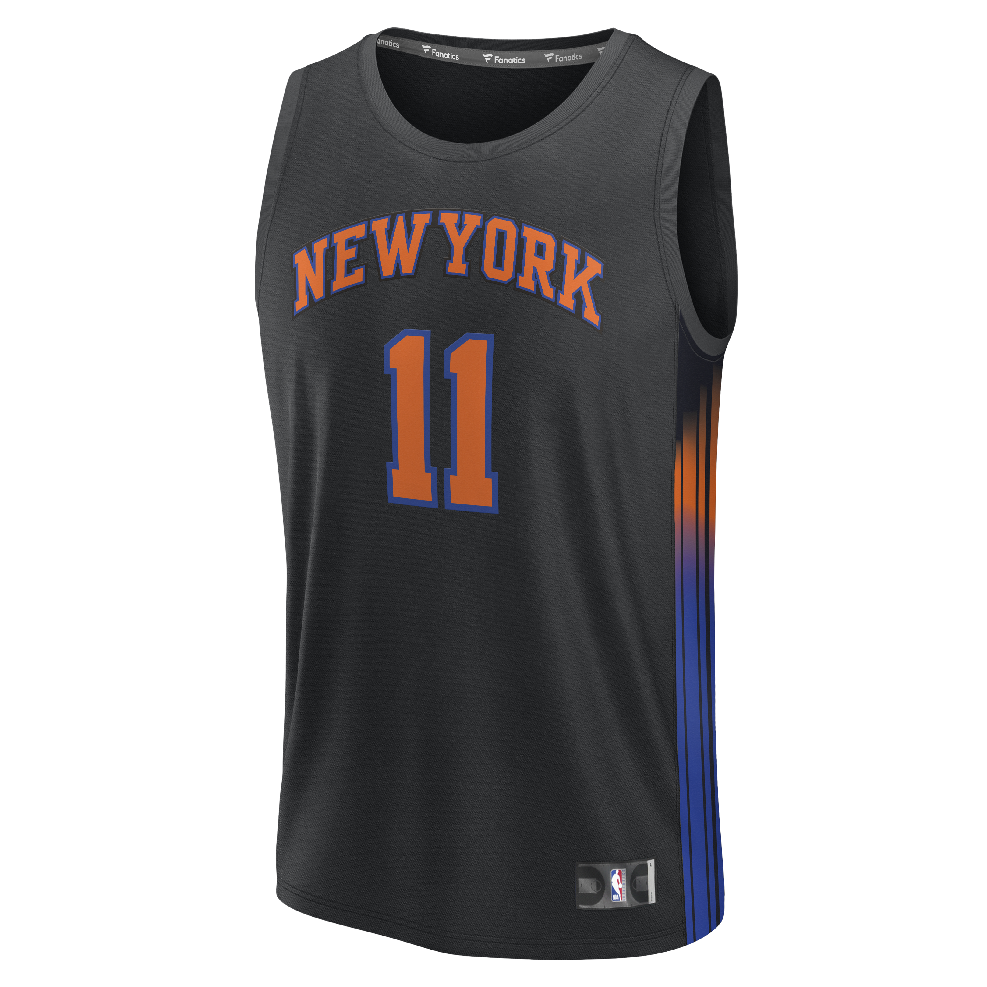 Jalen Brunson New York Knicks Fanatics Fast Break Jersey - Statement Edition - Black