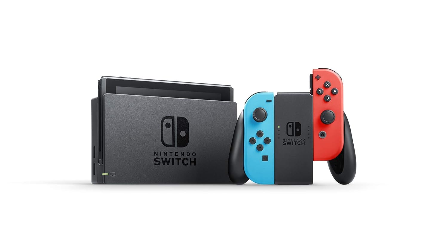 Nintendo Switch – Neon Red and Neon Blue Joy-Con (Renewed)